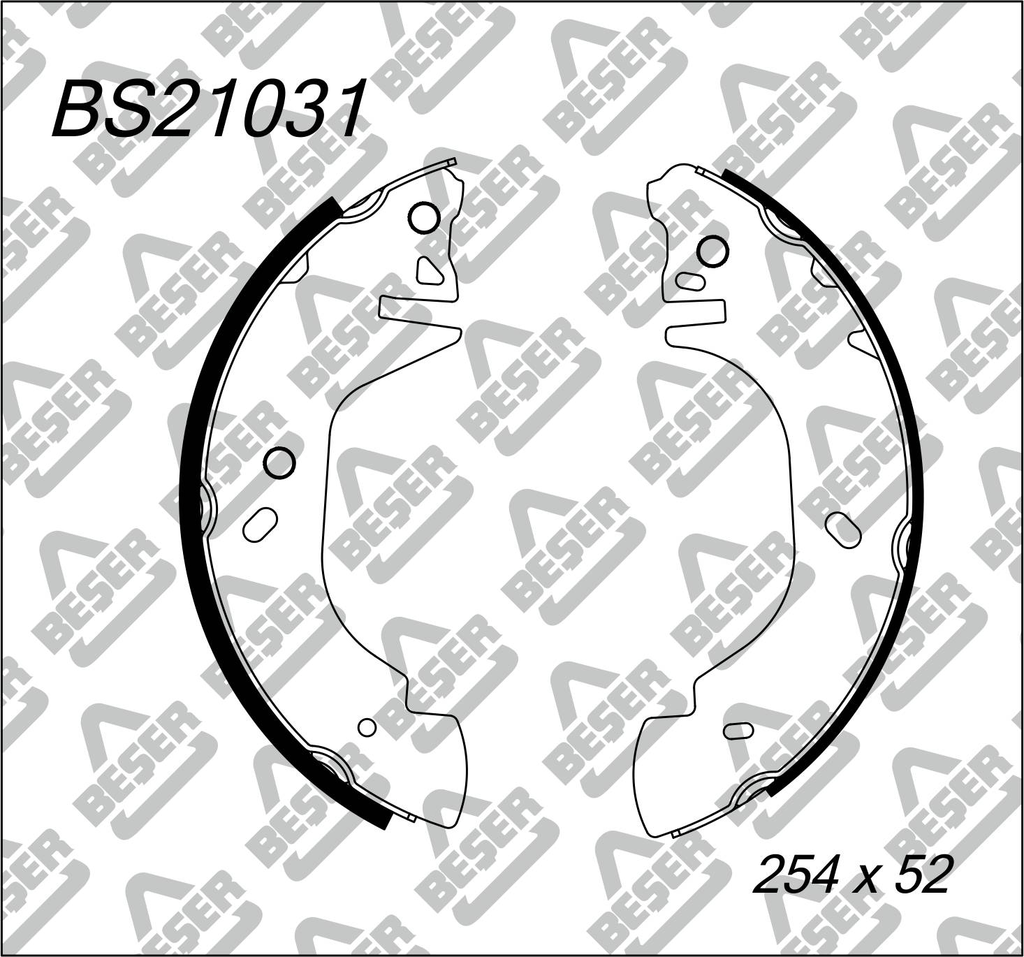 PABUCLU BALATA ARKA (203X38mm)