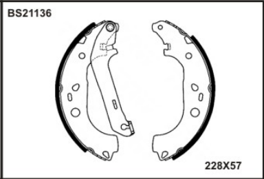PABUCLU BALATA ARKA (203X38mm)