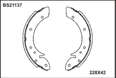 PABUCLU BALATA ARKA (203X38mm)