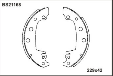 PABUCLU BALATA ARKA (203X38mm)