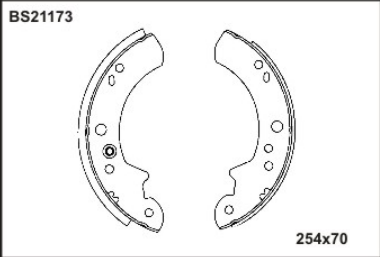 PABUCLU BALATA ARKA (203X38mm)