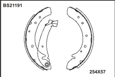 PABUCLU BALATA ARKA (203X38mm)
