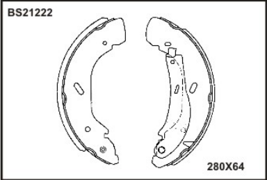 PABUCLU BALATA ARKA (203X38mm)