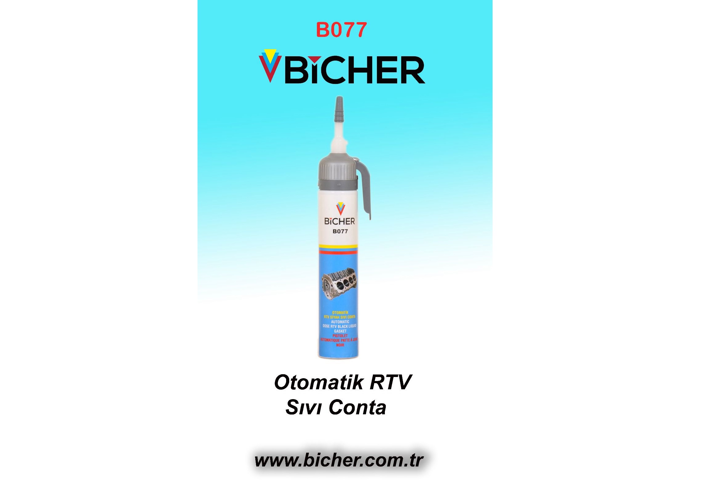 OTOMATIK RTV SIVI CONTA SIYAH 200 ML