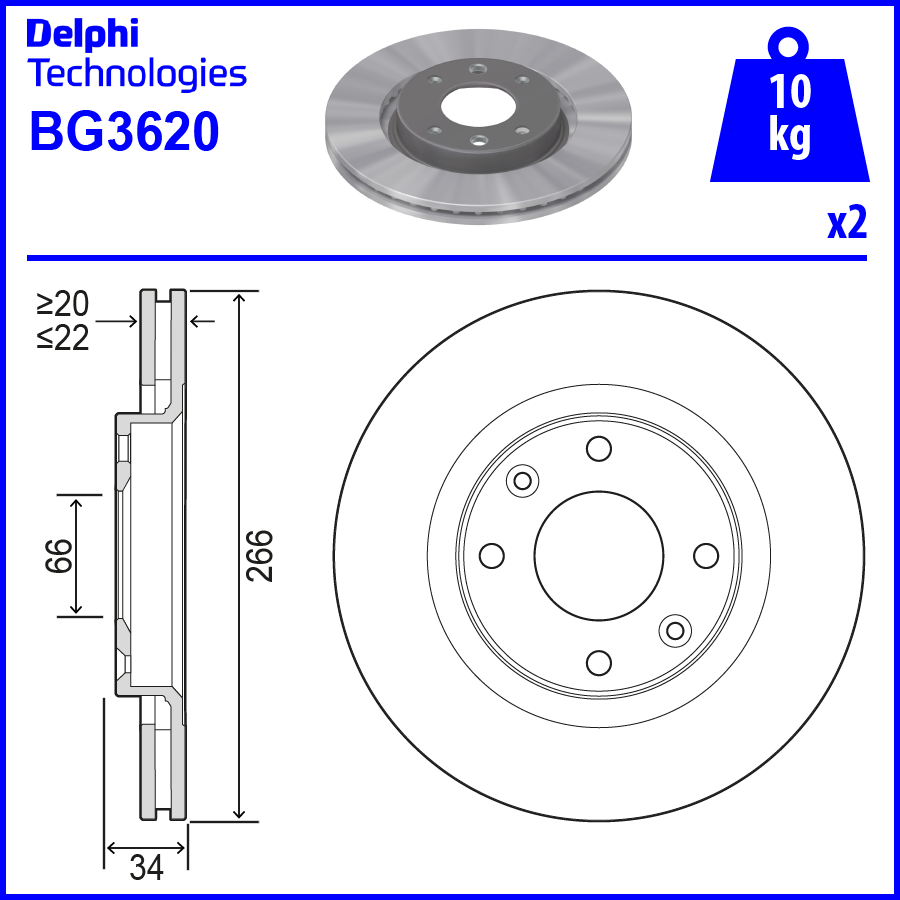 FREN DISK ON HAVALI (266mm)