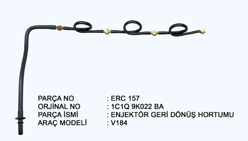 ENJEKTOR GERI DONUS BORUSU V.347 2.2TDCI 06>