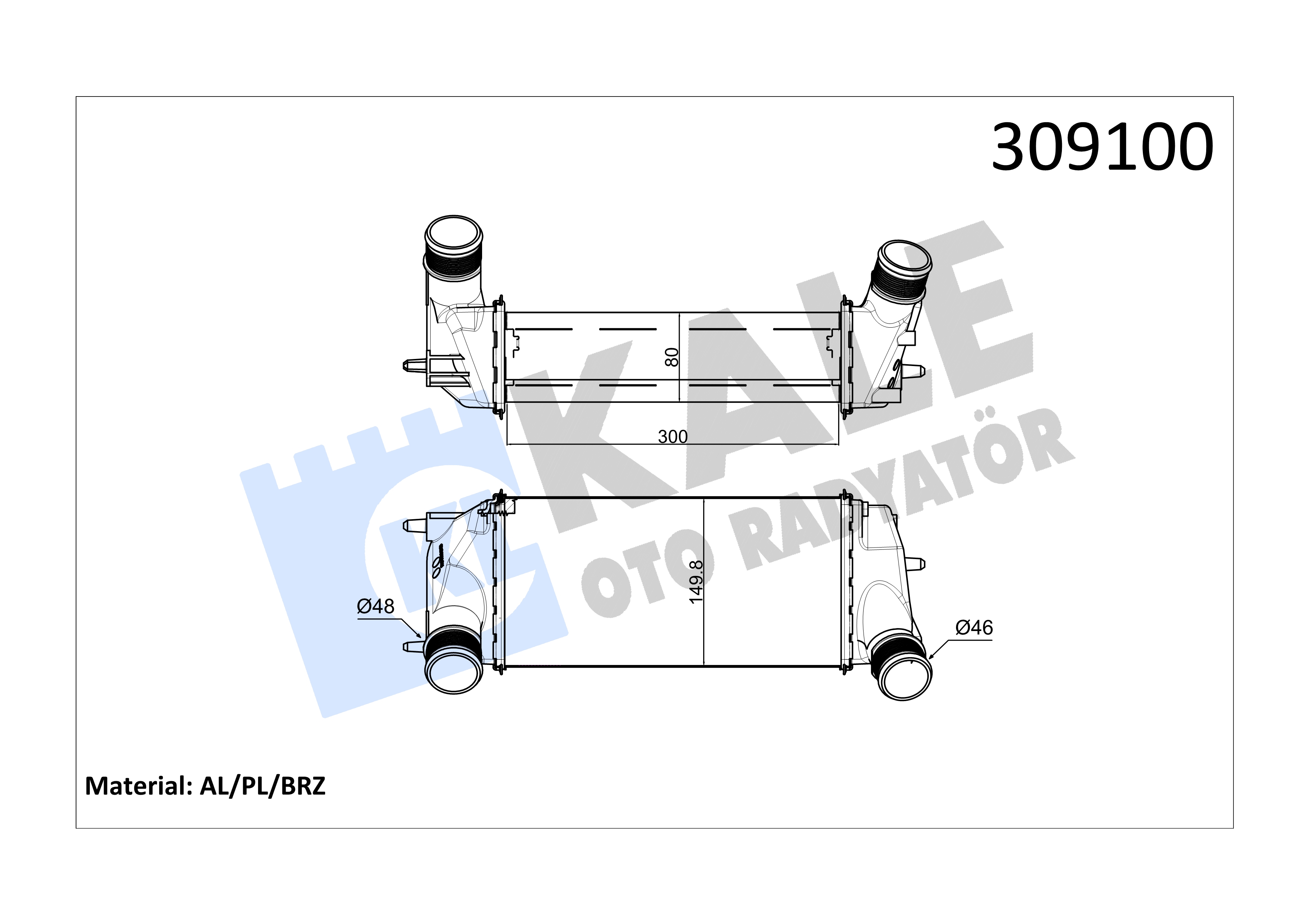INTERCOOLER TRANSIT B460 COURIER 1.0 ECOBOOST 12>