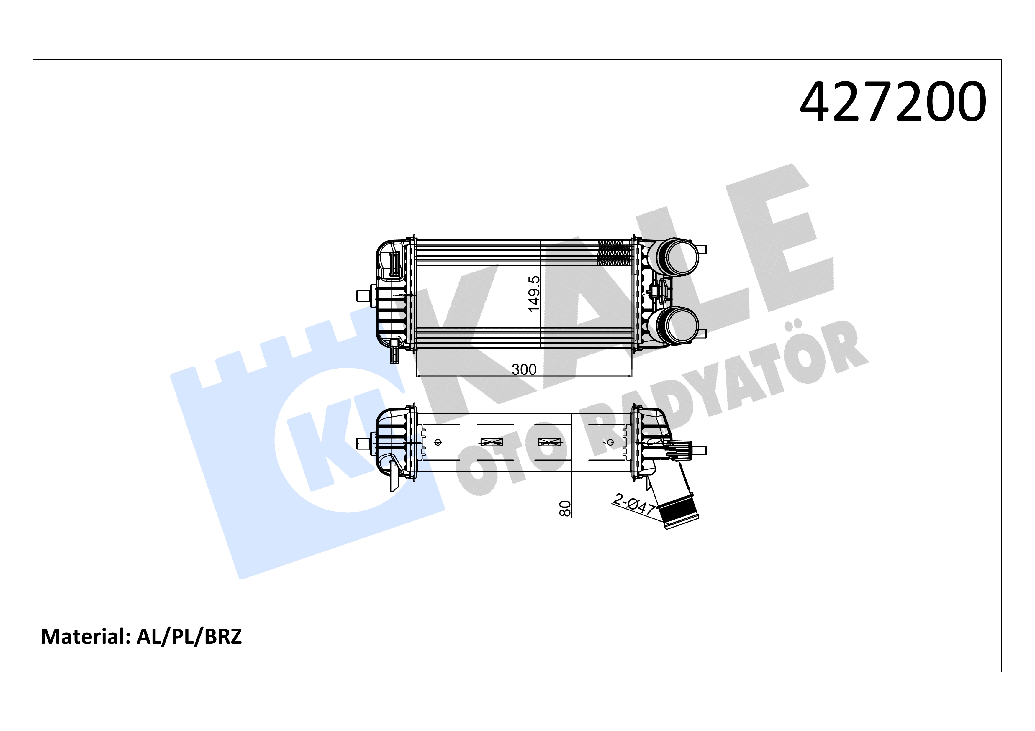 INTERCOOLER COURIER FIESTA 1.5TDCI/1.6TDCI 18>