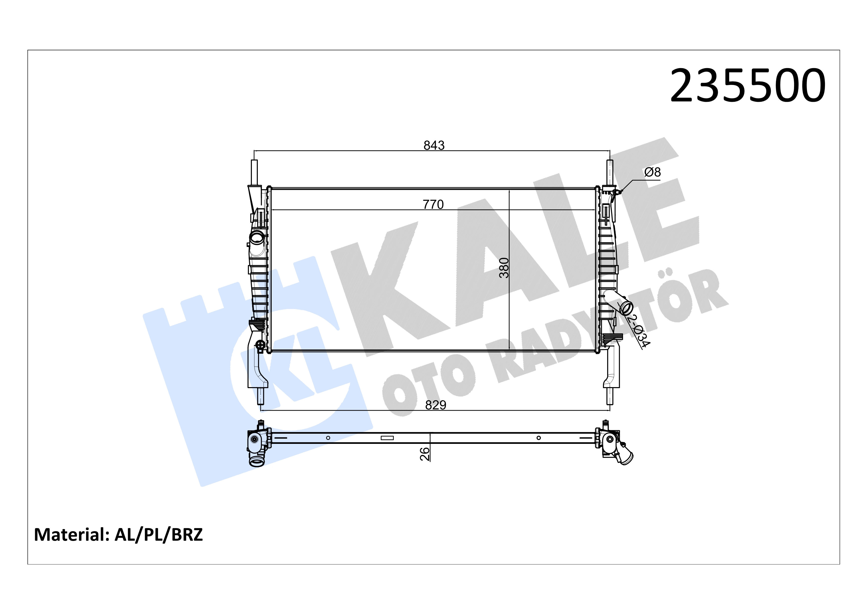 RADYATOR BRAKET TAKIM FOCUS BM 98>04