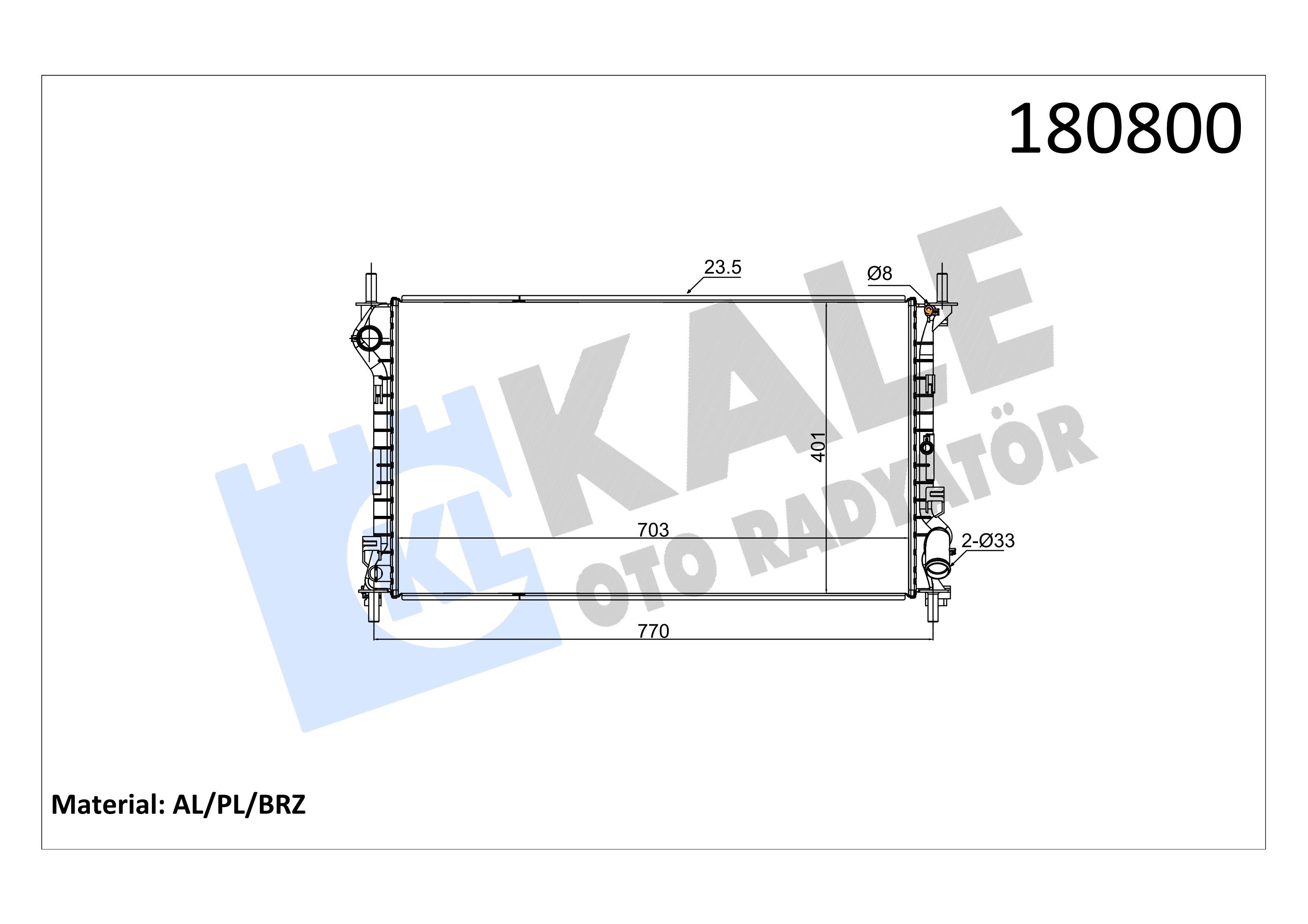 RADYATOR ( Brazing ) FIESTA 1.4 BENZINLI 02>