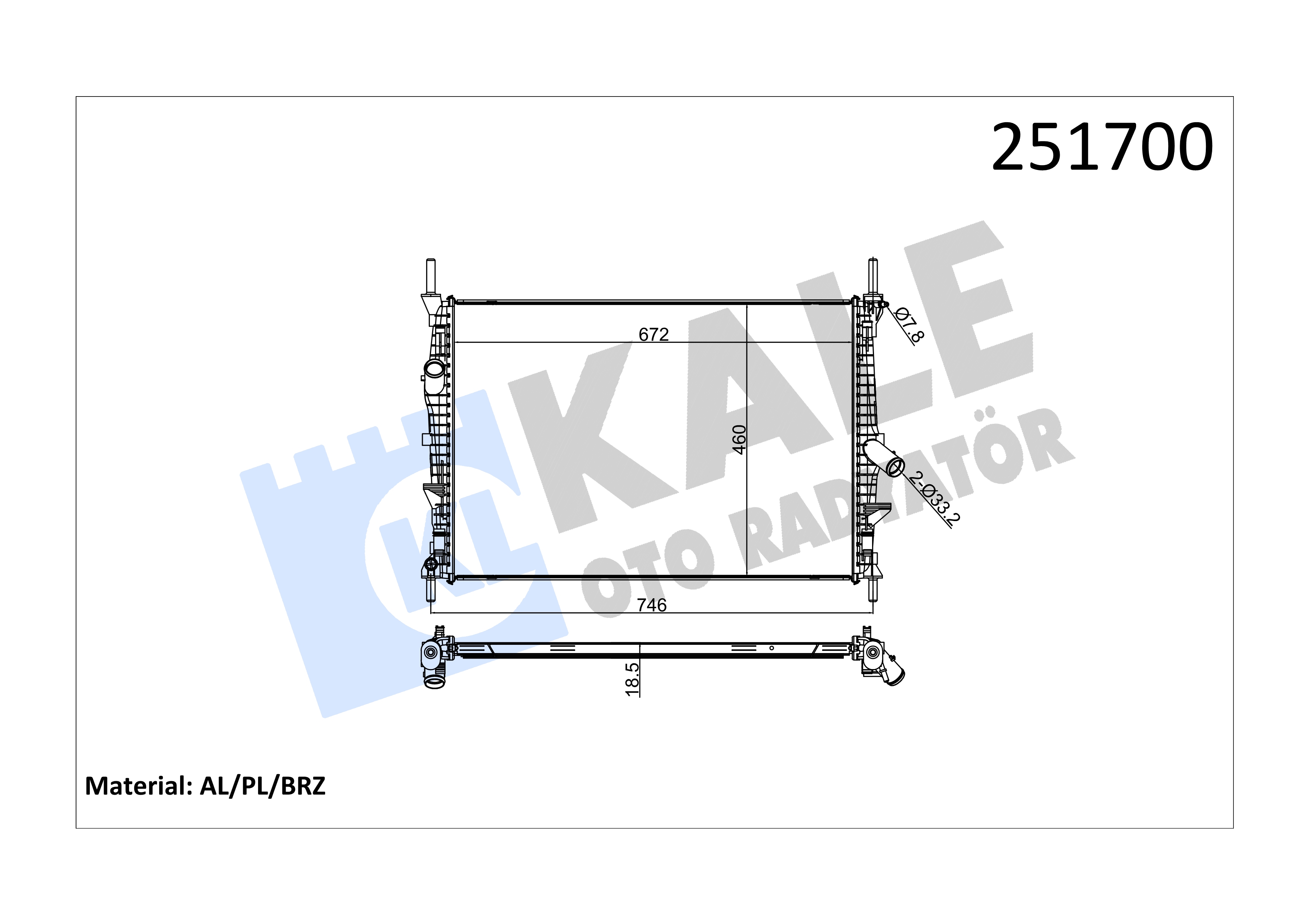 RADYATOR BRAKET TAKIM FOCUS BM 98>04