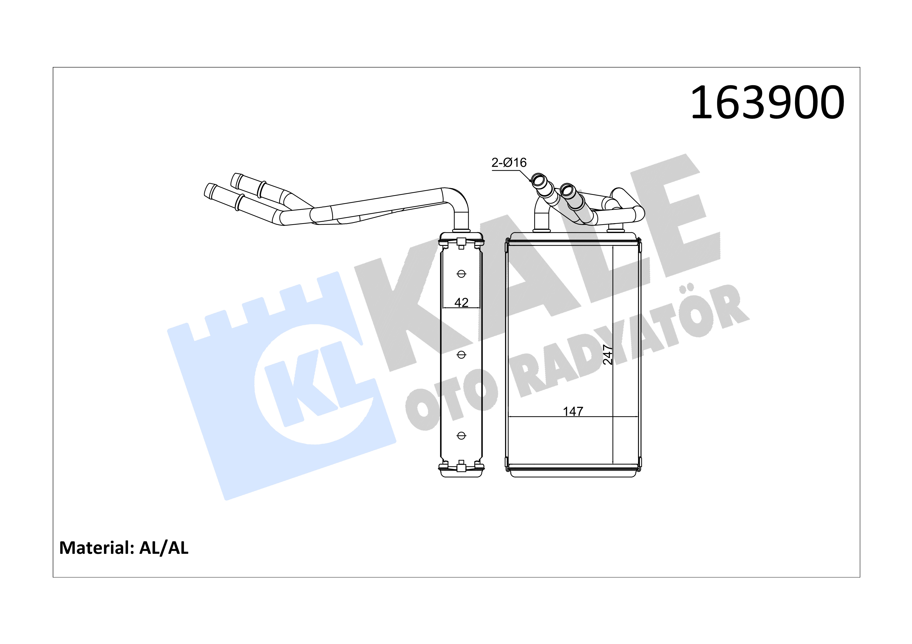 RADYATOR (+AC) (BRAZING) MONDEO 2.0 ZETEC HE 01>