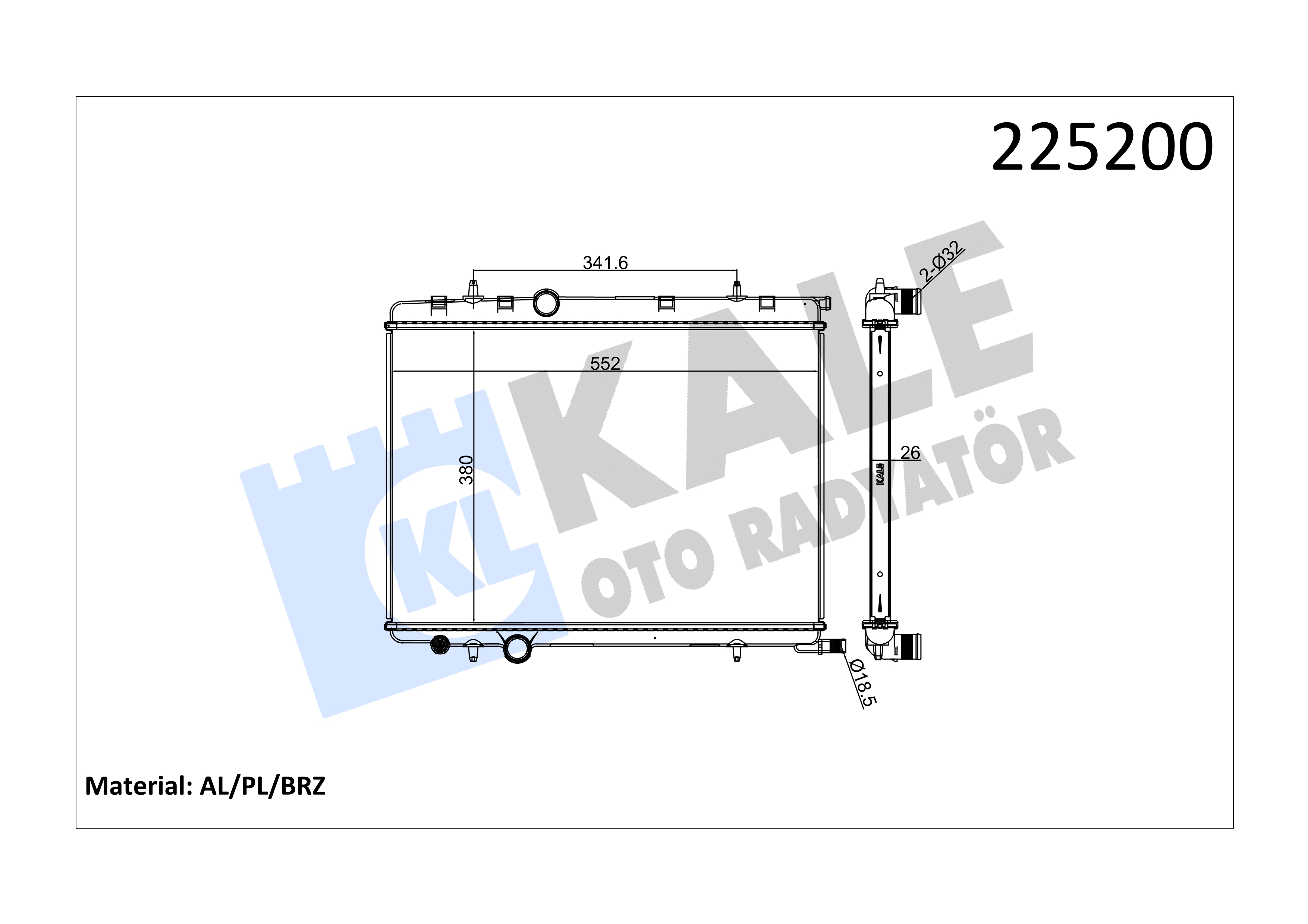 RADYATOR PARTNER-BERL. DW8B-DW10 P.307 DV4 +AC