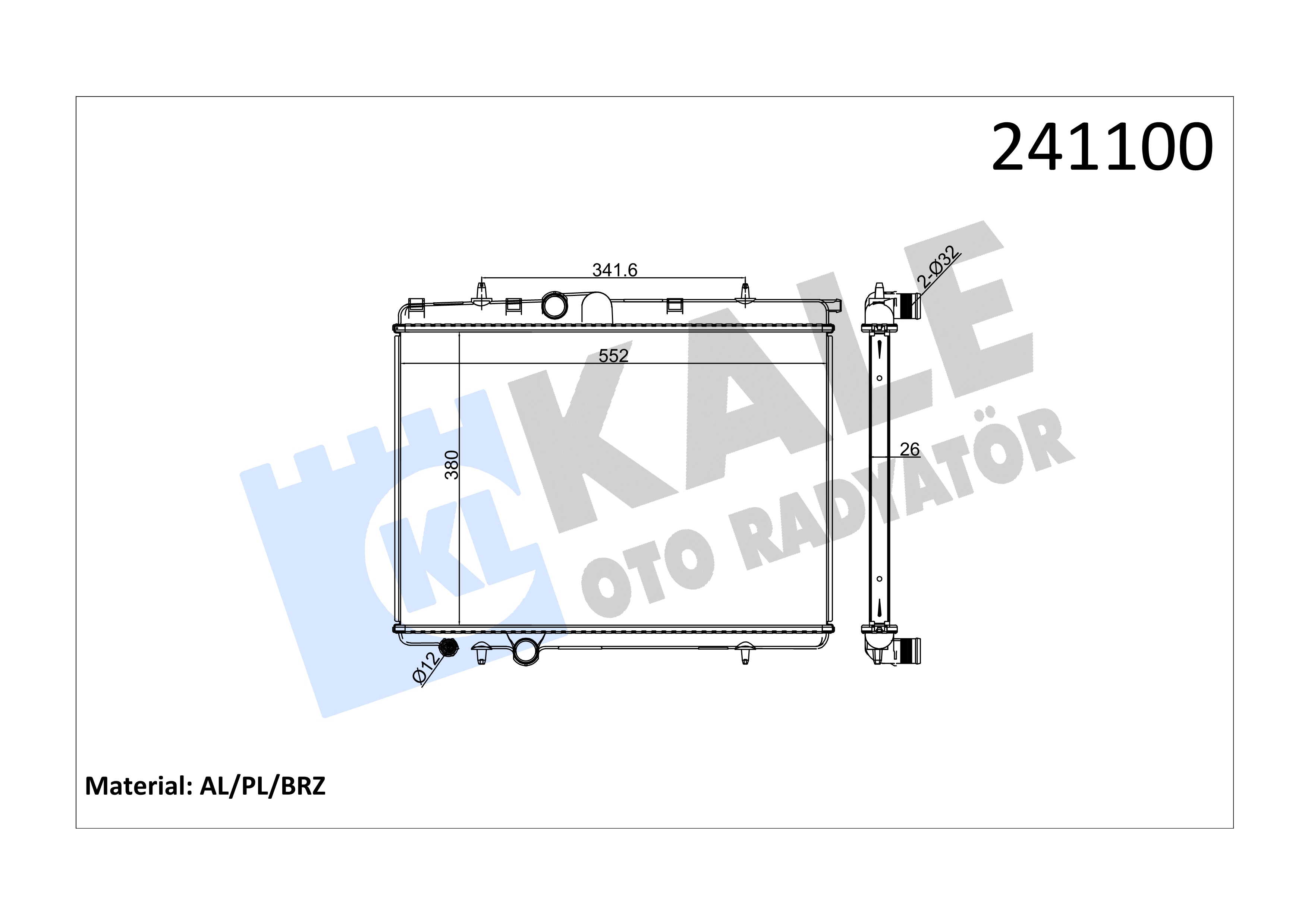 SU RADYATORU 206-206+ 1.4 HDI