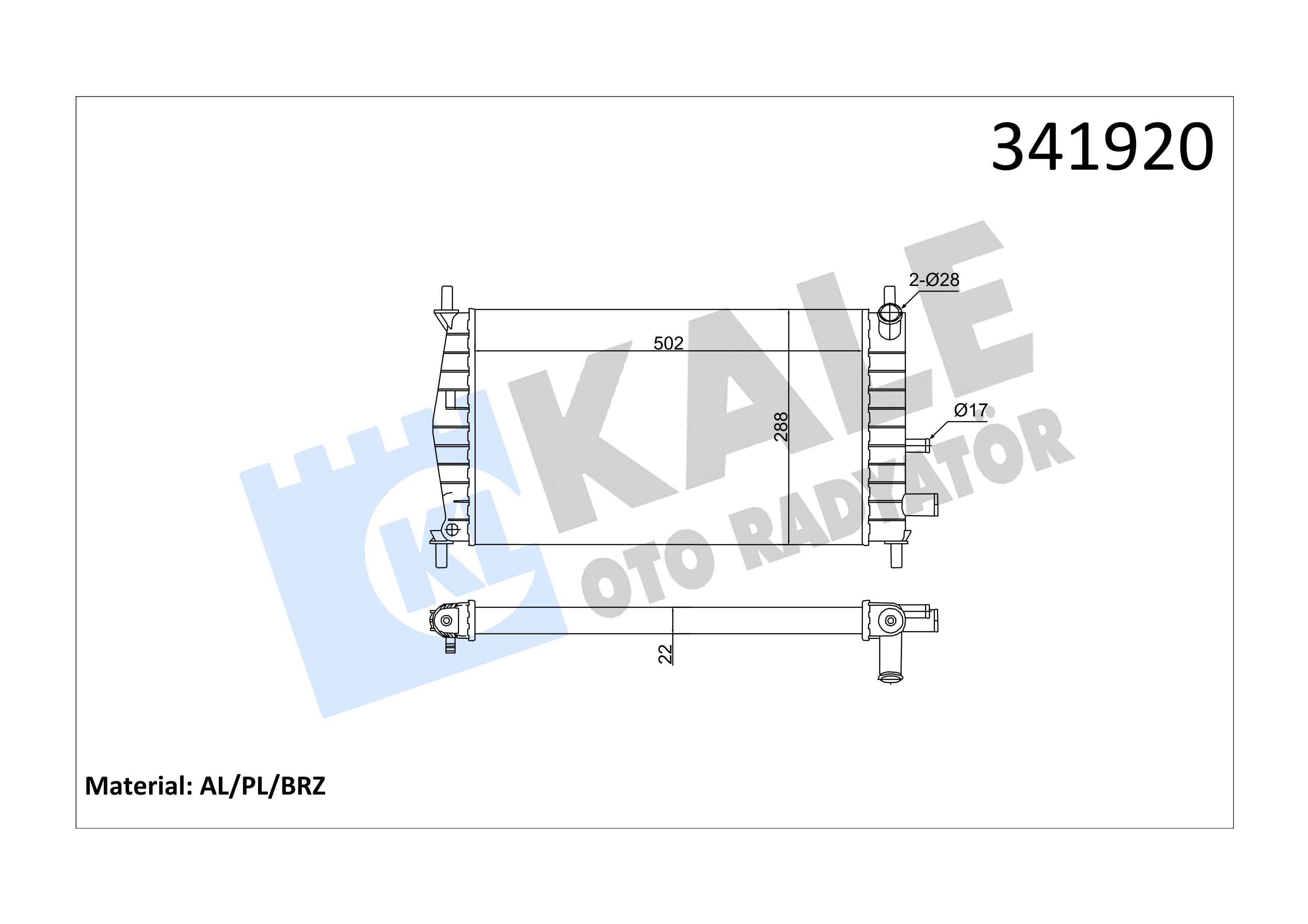 RADYATOR (-AC ) FORD KA 1.0/1.3 97>