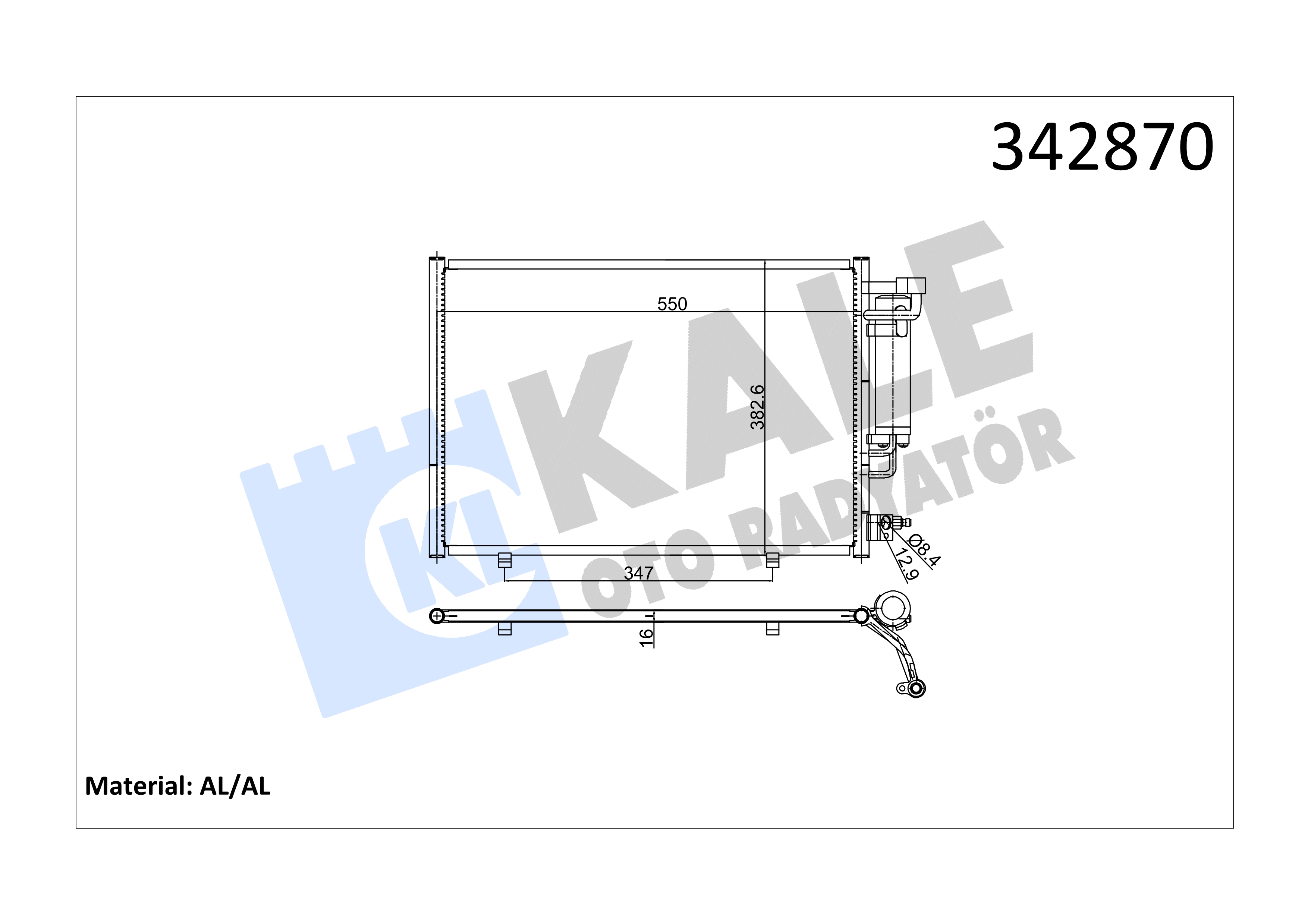 KLIMA RADYATOR (EURO5) FIESTA 1.4TDCI 09>