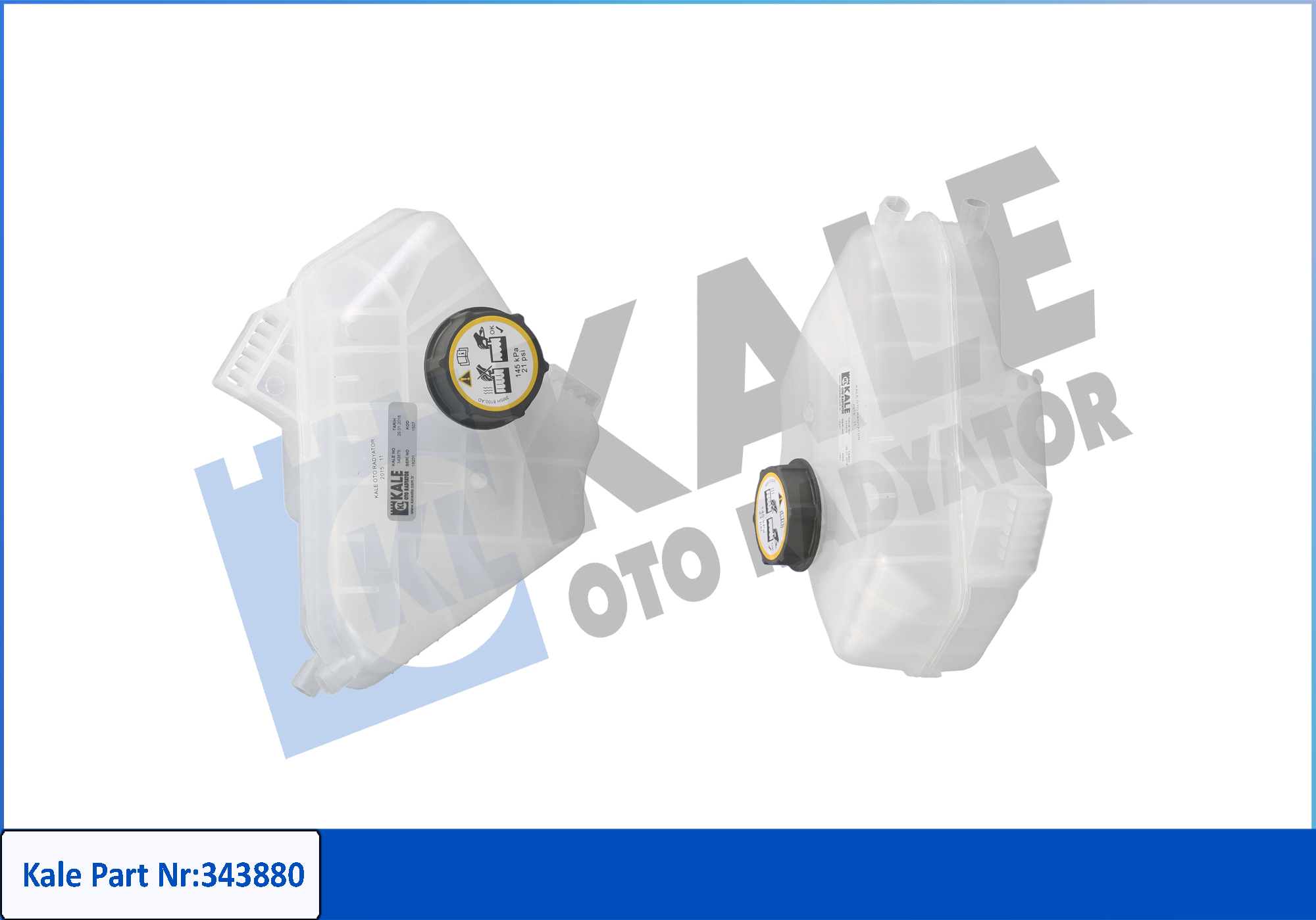 RADYATOR YEDEK SU DEPO 307 1.4I KAPAKLI