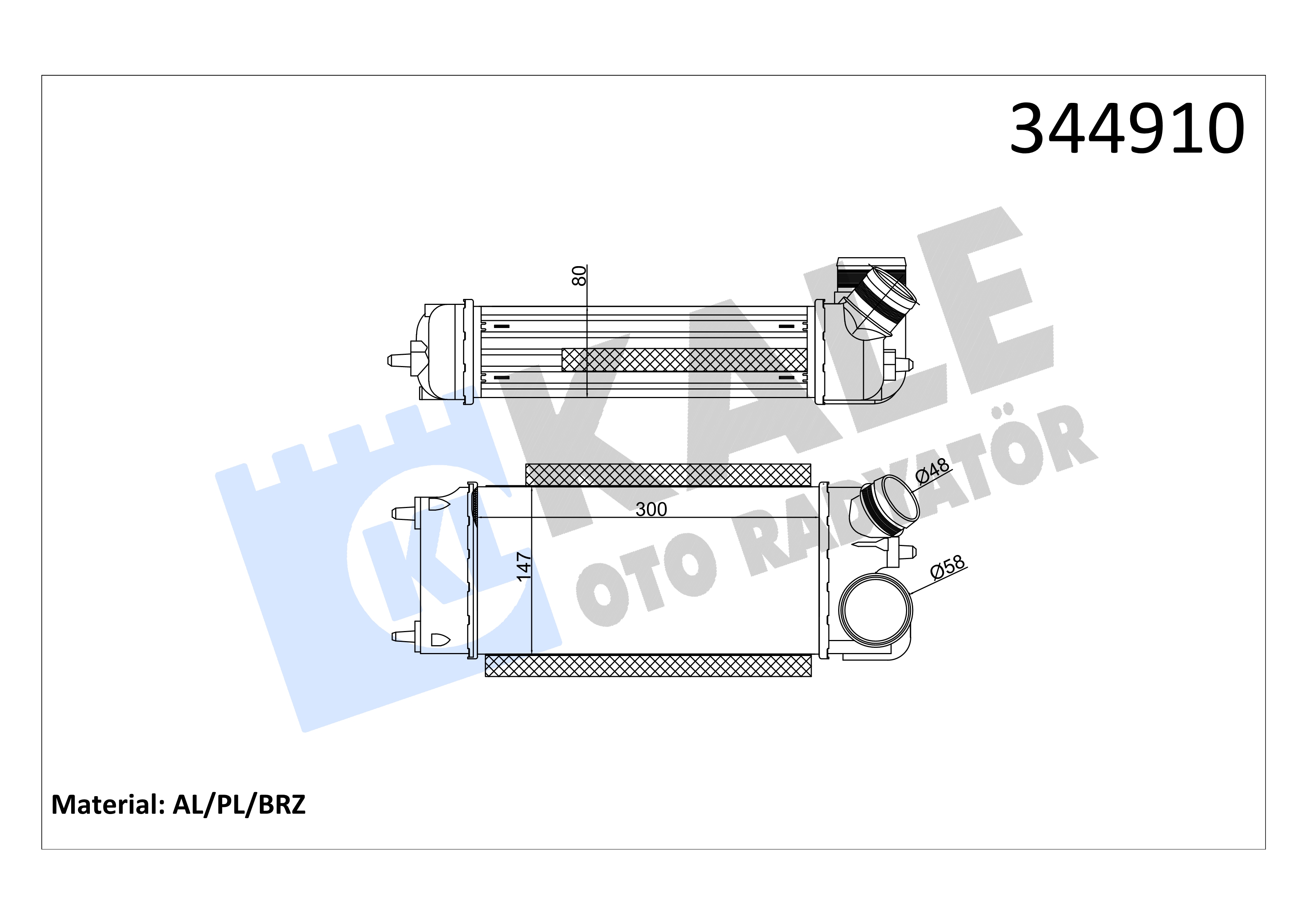INTERCOOLER (ARA SOGUTUCU) FIESTA 1.6TDCI 08>