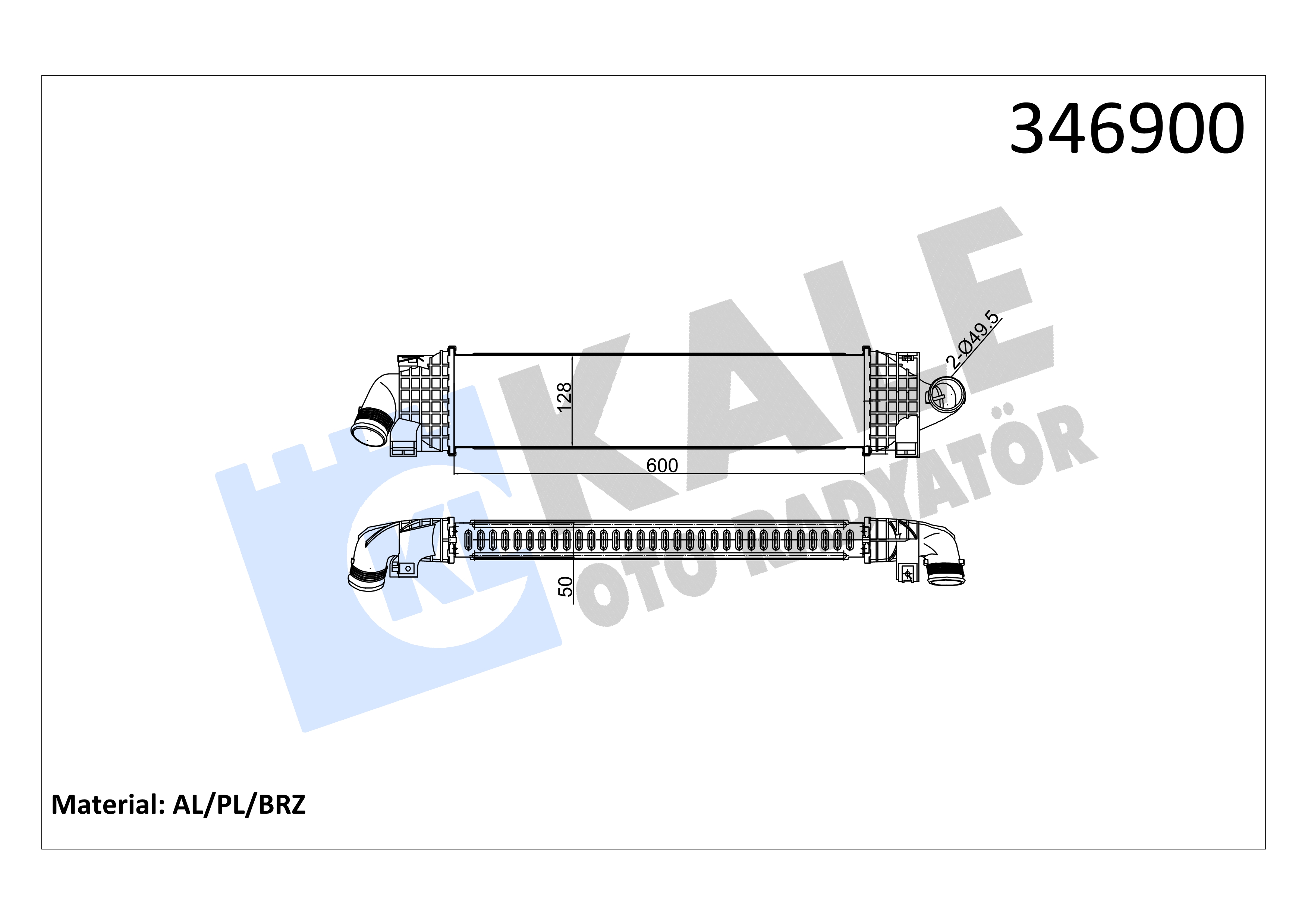 INTERCOOLER (ARA SOGUTUCU)FOCUS C.MAX 1.6 TDCI 04>
