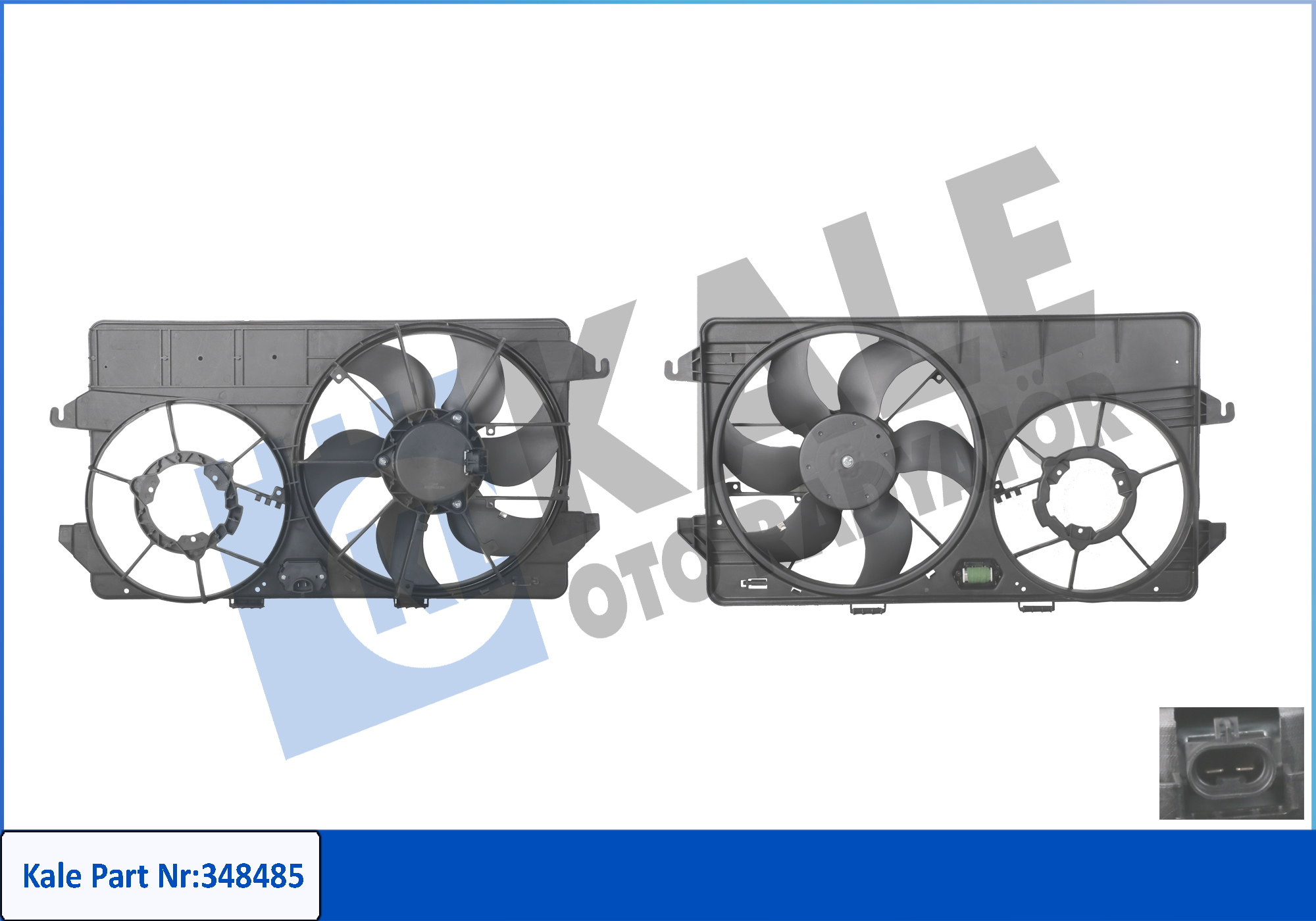 FAN MOTORU KOMPLE (SAĞ+SOL+DAVLUMBAZ) (OEM)