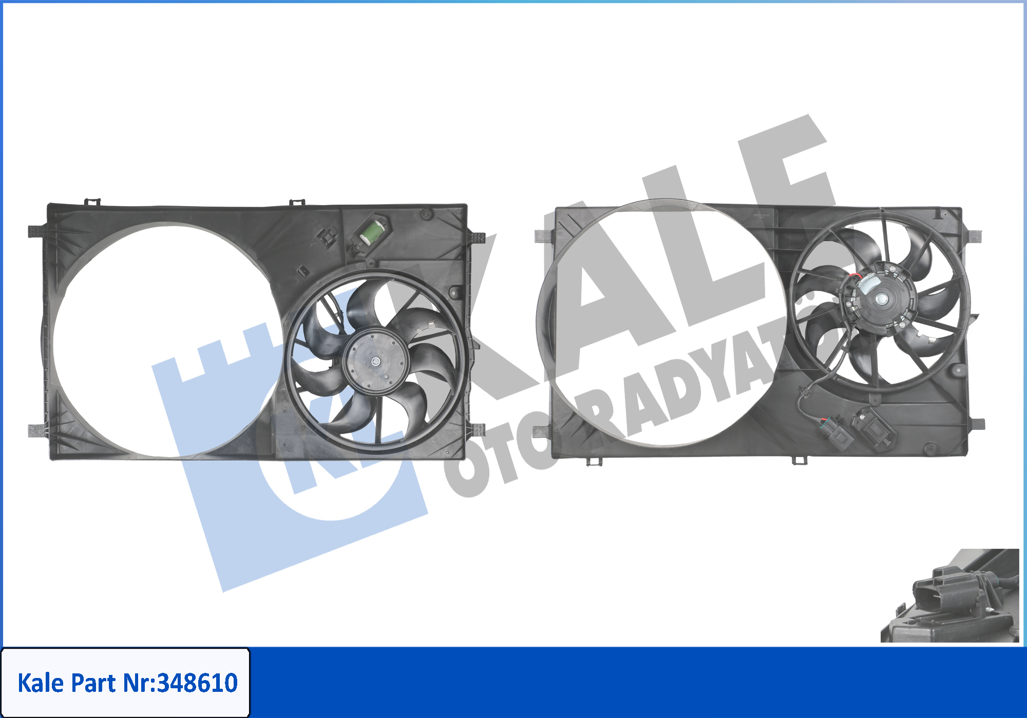 FAN MOTORU KOMPLE (SAĞ+SOL+DAVLUMBAZ) (OEM)