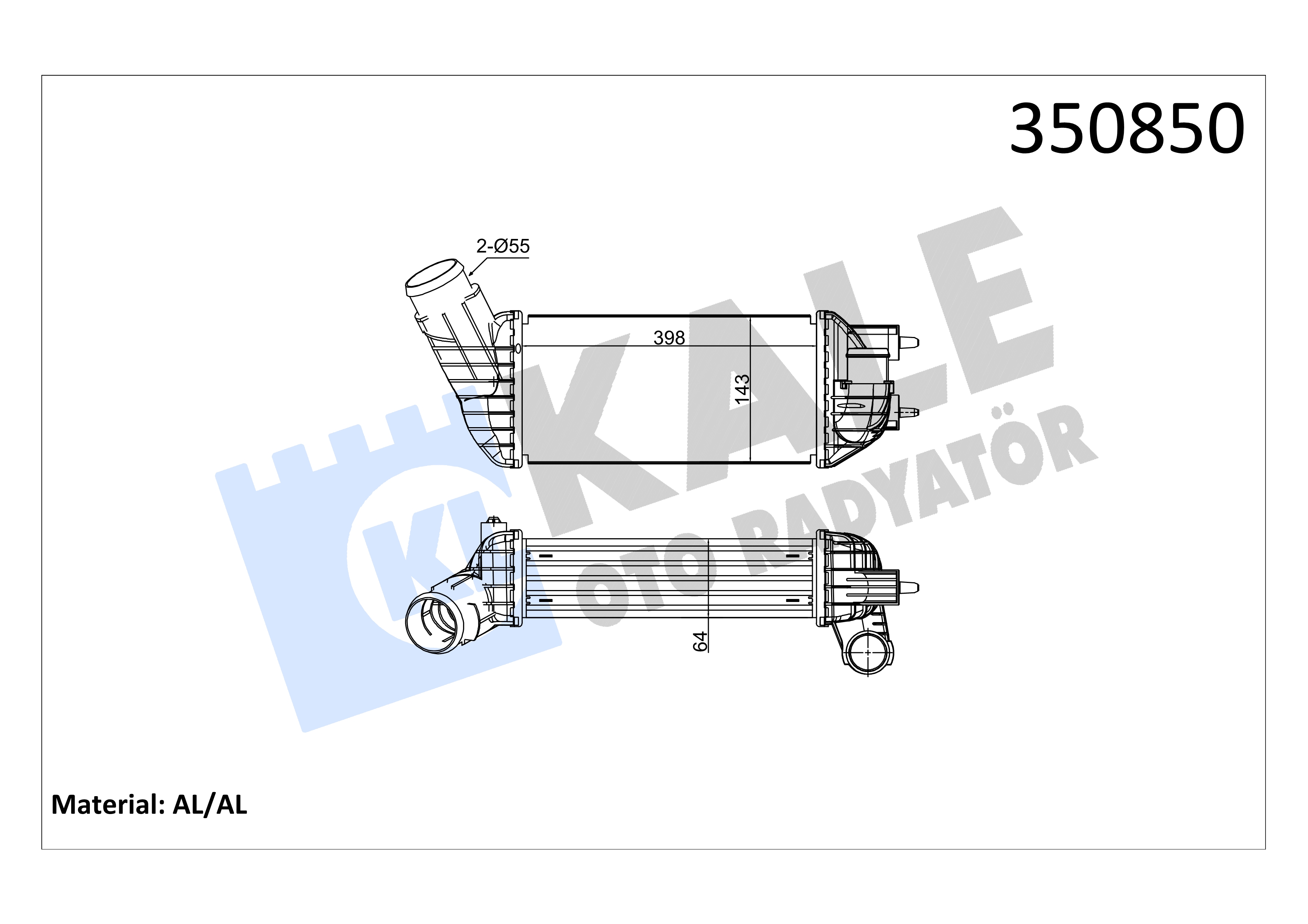 INTERCOOLER (ARA SOGUTUCU) TRANSIT V.347 06>14