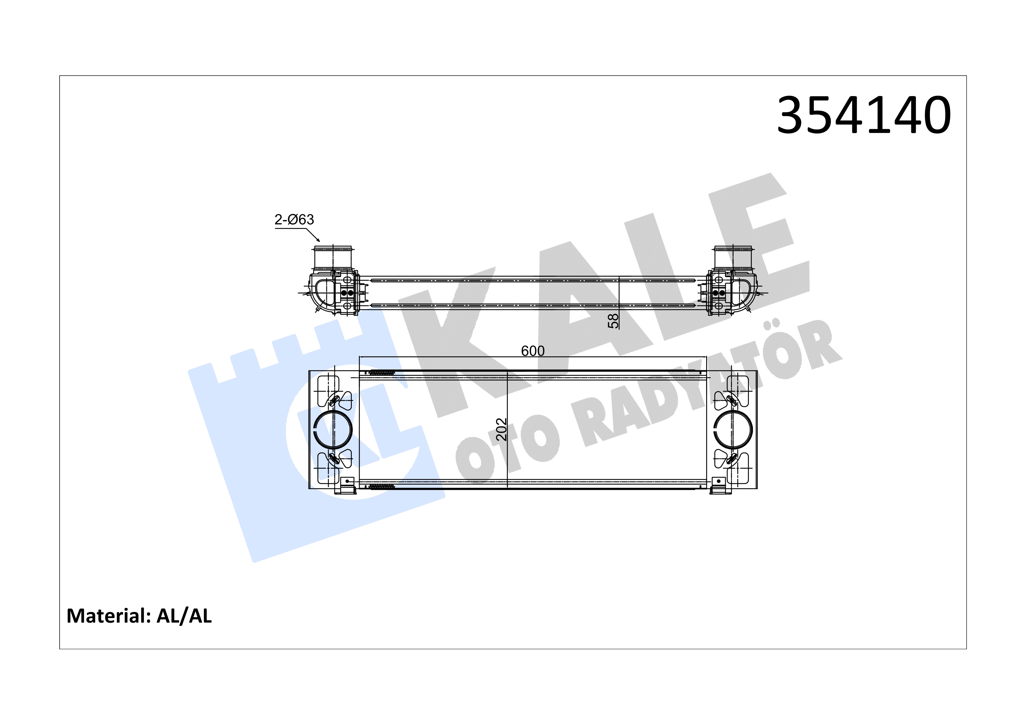 INTERCOOLER TRANSIT V.347 3.2 200PS 06>