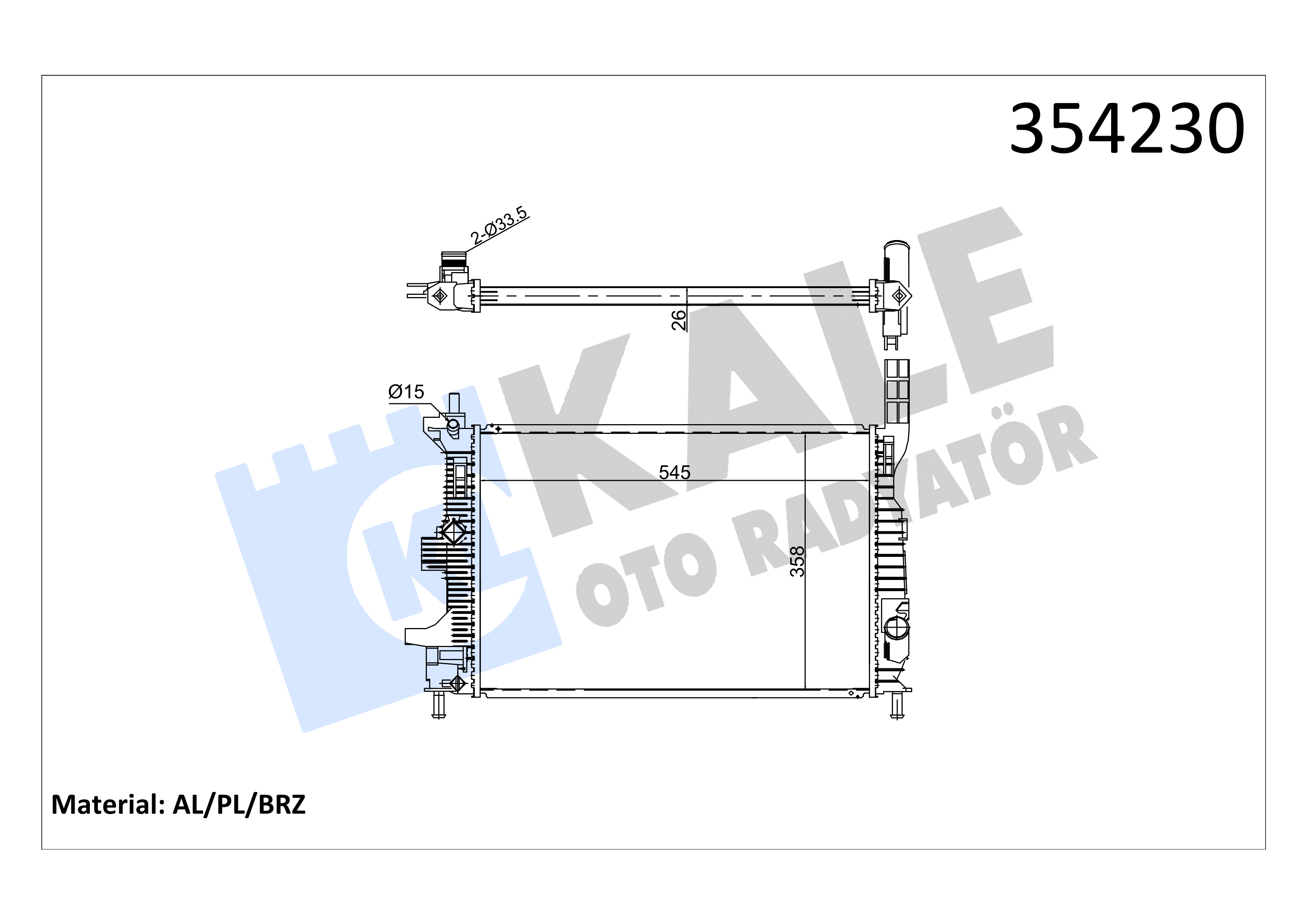 RADYATOR (+AC) (BRAZING) MONDEO 2.0 ZETEC HE 01>