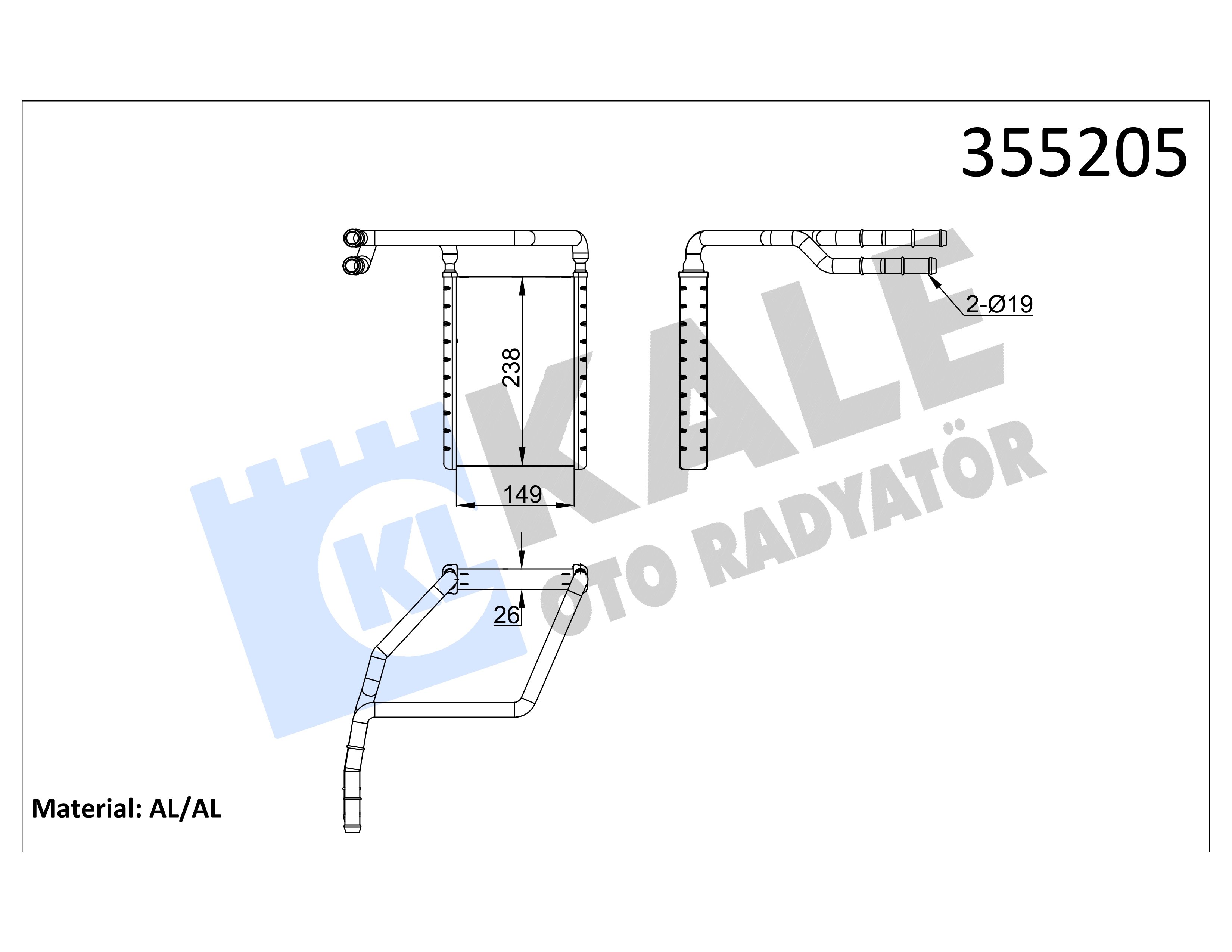 KALORIFER RADYATORU TRANSIT V.362 CUSTOM 12>