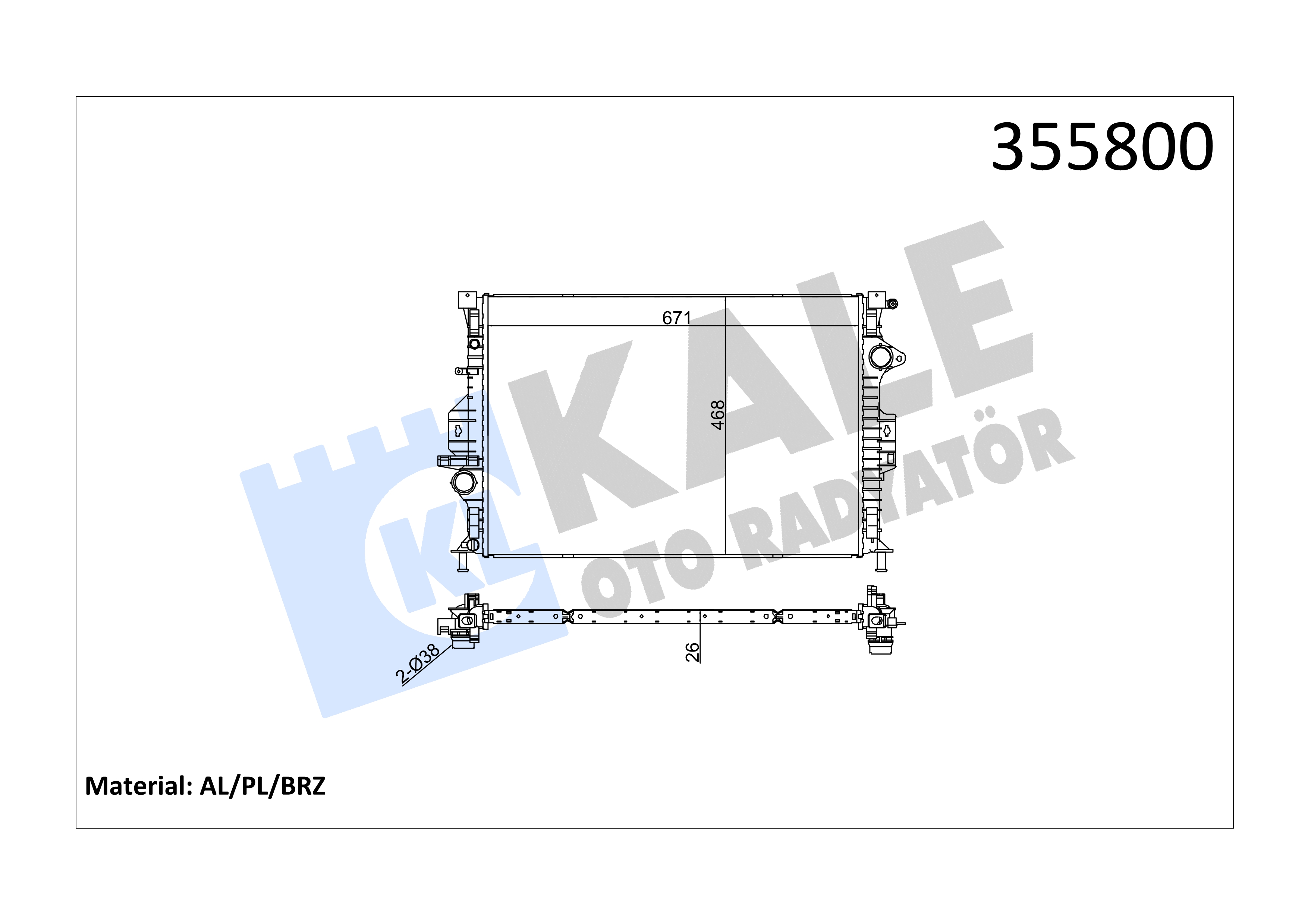 RADYATOR ( Brazing ) FIESTA 1.4 BENZINLI 02>