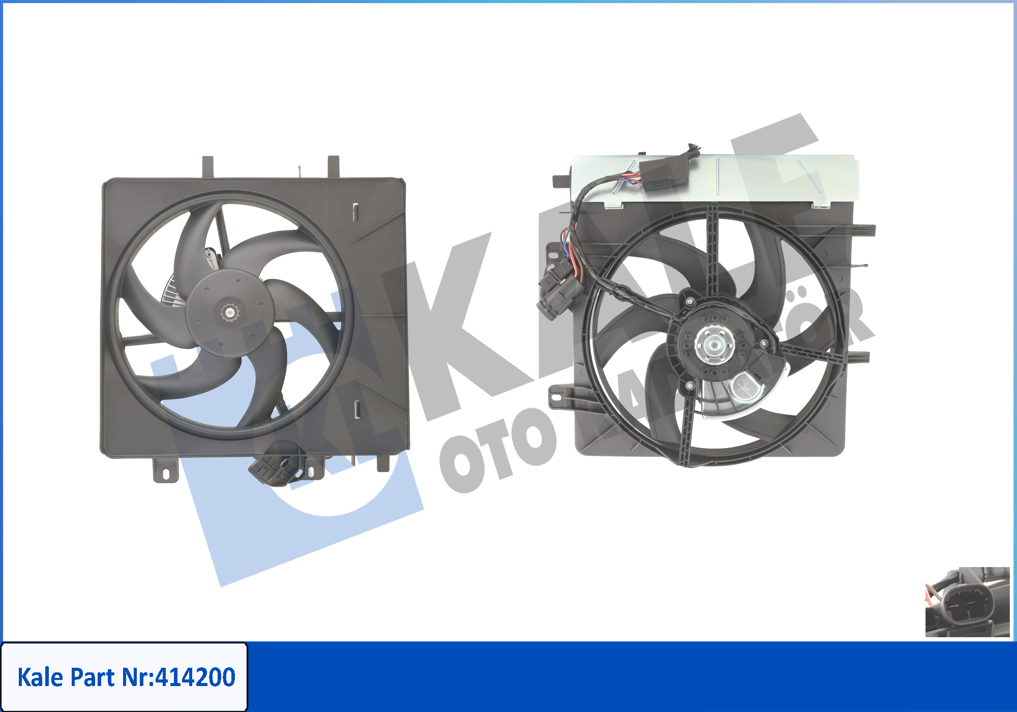 FAN MOTOR+DAVLUNBAZ C2-C3-P.207-1007-1.4I-1.6I DV4