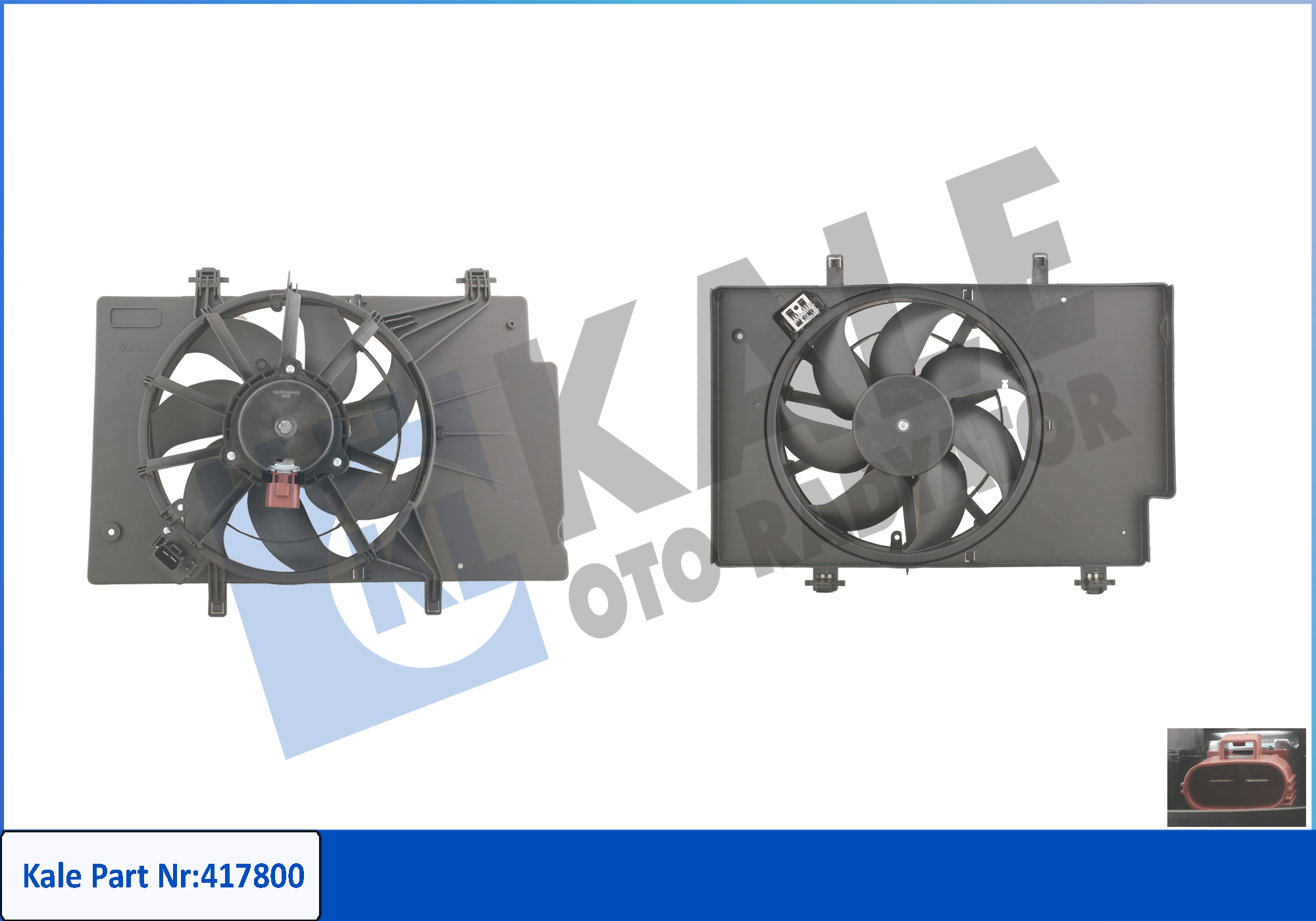 FAN MOTORU(+AC )KOMPLE FIESTA 1.4 1.5 1.6 TDCI 08>