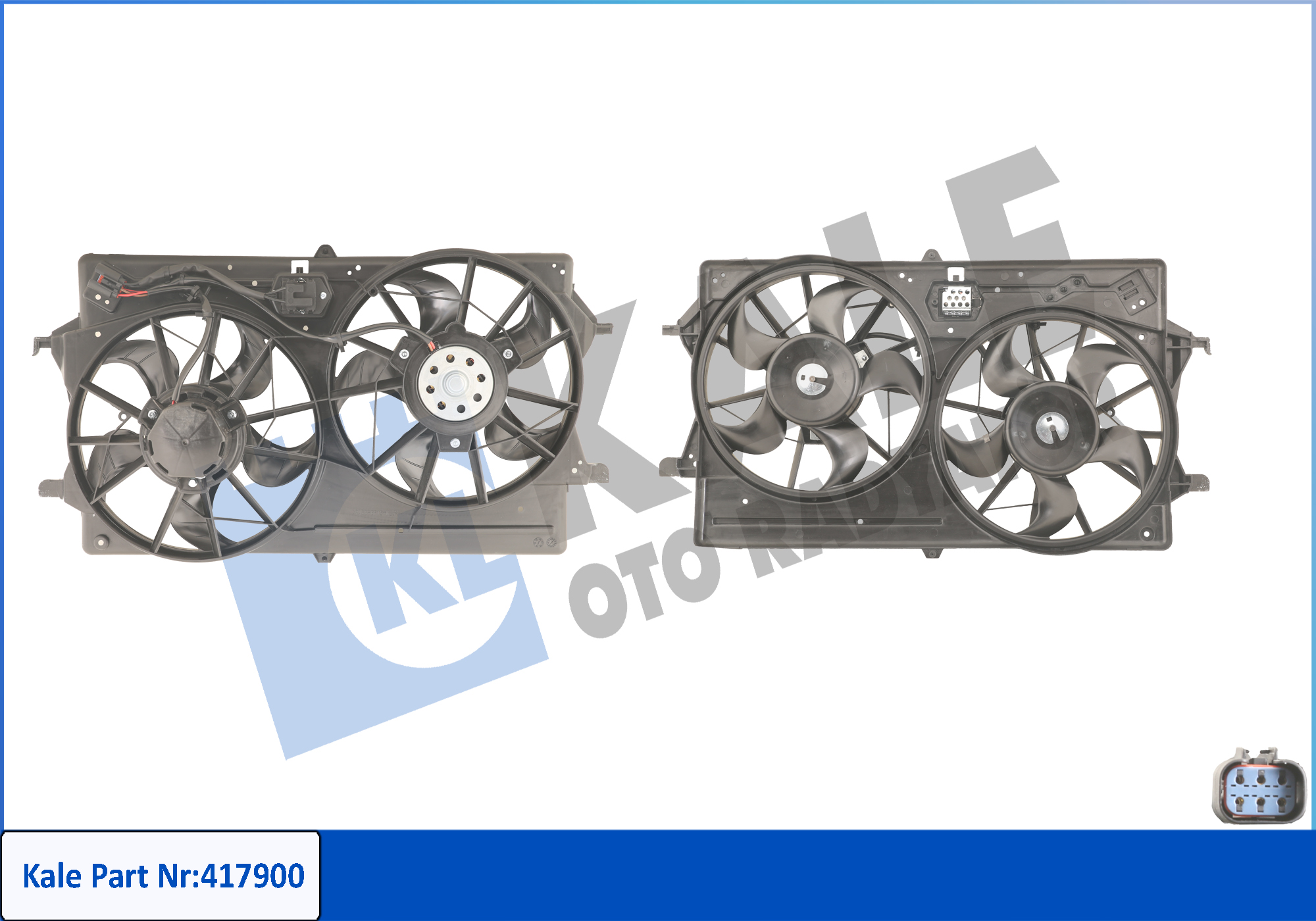 FAN MOTORU KOMPLE (SAĞ+SOL+DAVLUMBAZ) (OEM)