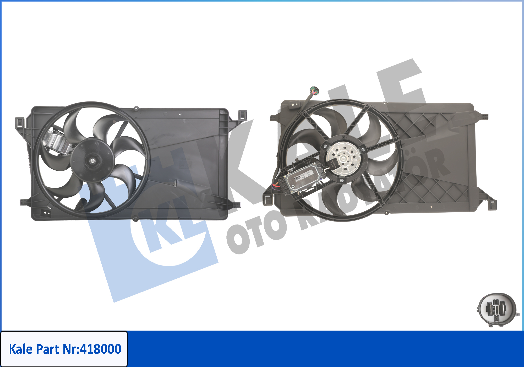 FAN MOTORU KOMPLE (SAĞ+SOL+DAVLUMBAZ) (OEM)