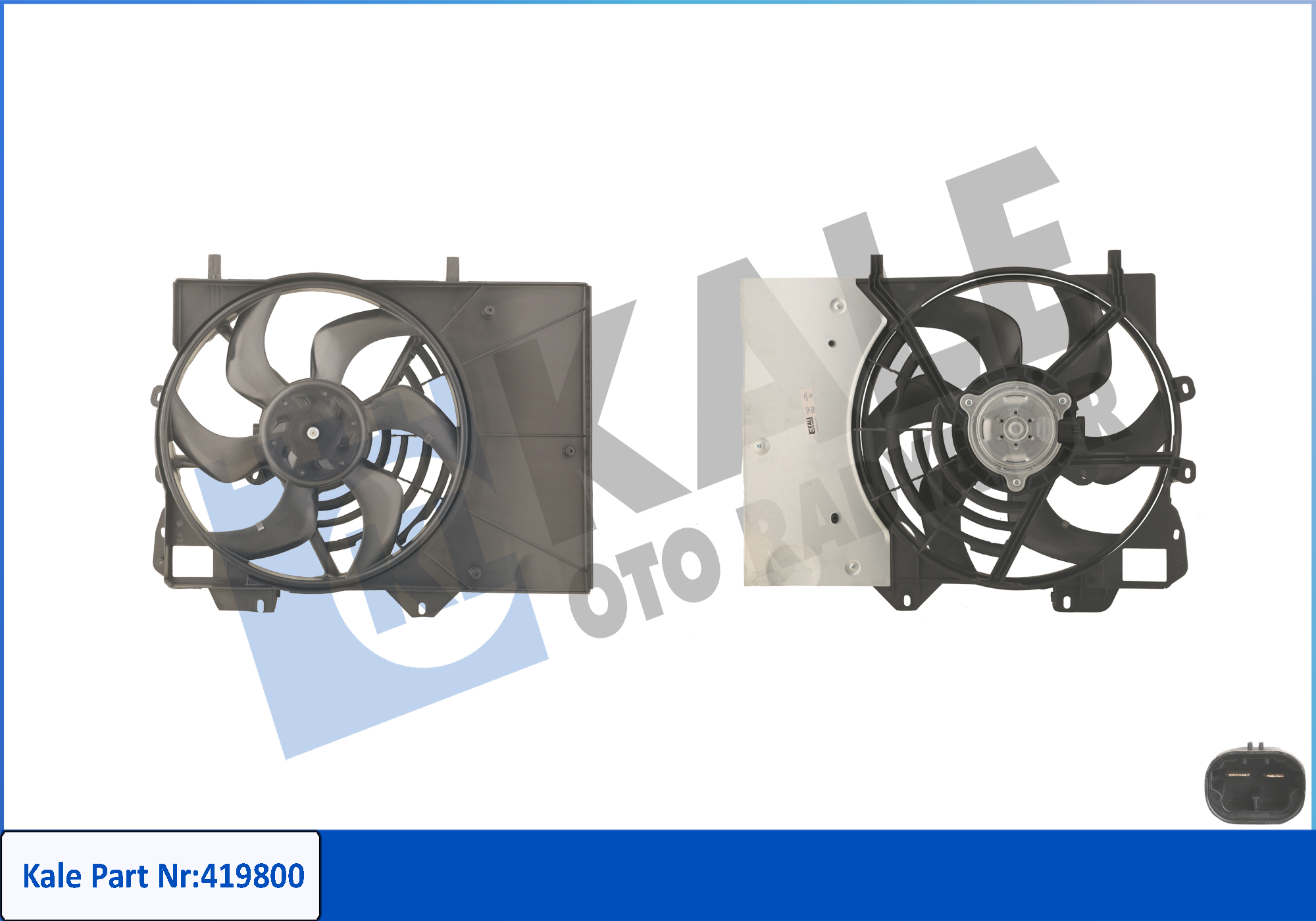 FAN MOTOR+DAVLUNBAZ C3-C4-207-208-301 DV4-DV6 1,2I