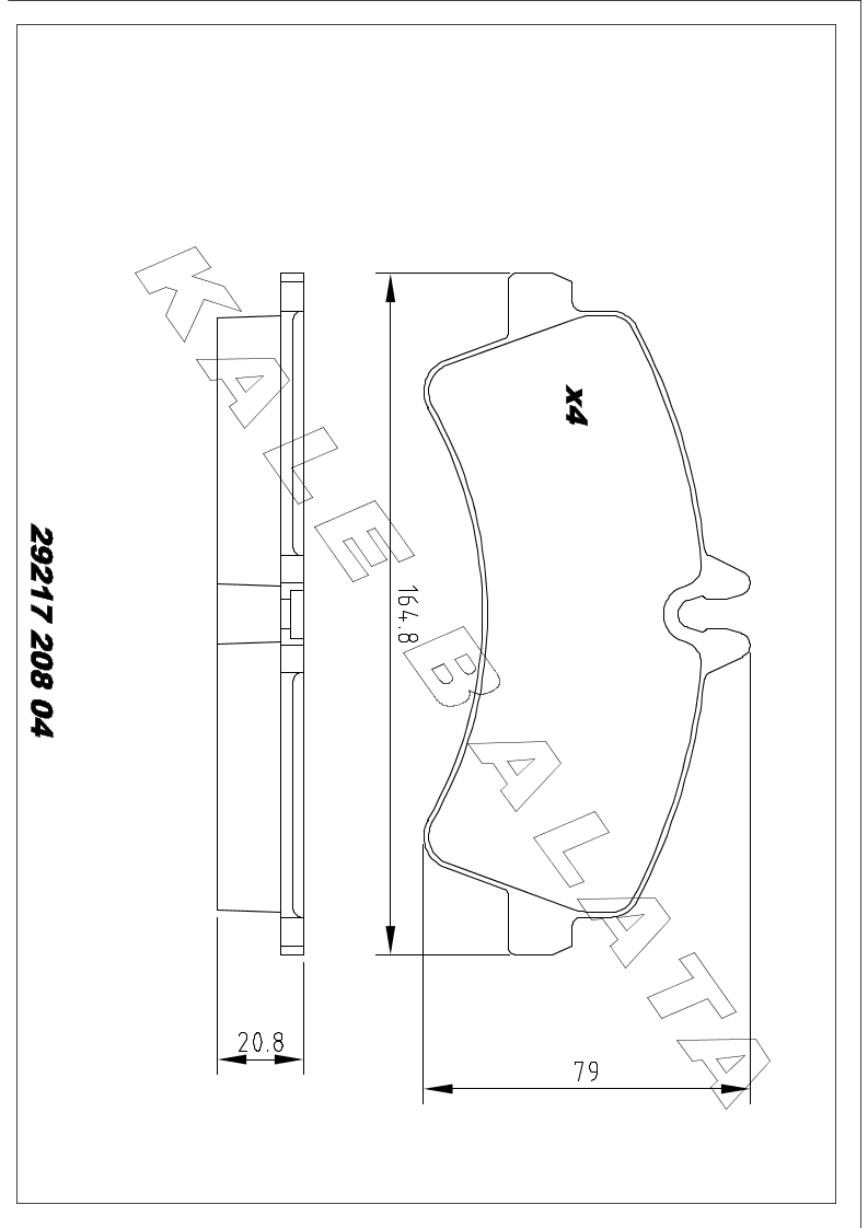 DISK BALATA ARKA CIFT TEKER 5 TONLUK