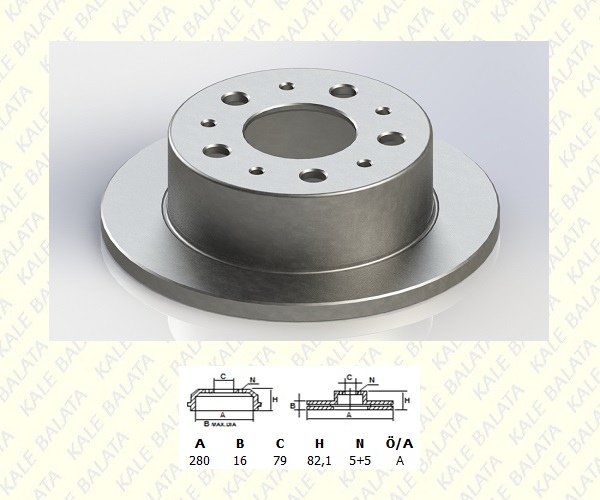 FREN DISK ARKA DUZ (280mm)