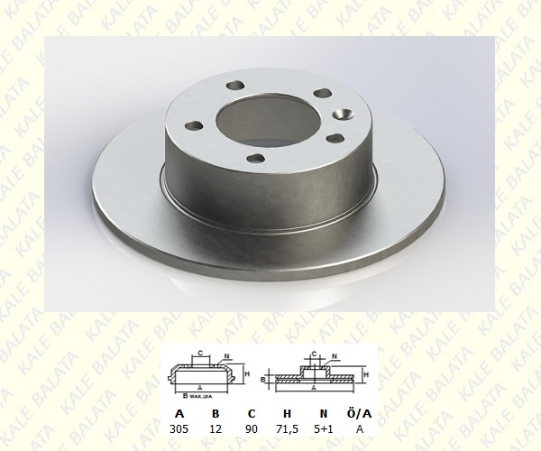 FREN DISK ARKA DUZ (305mm)