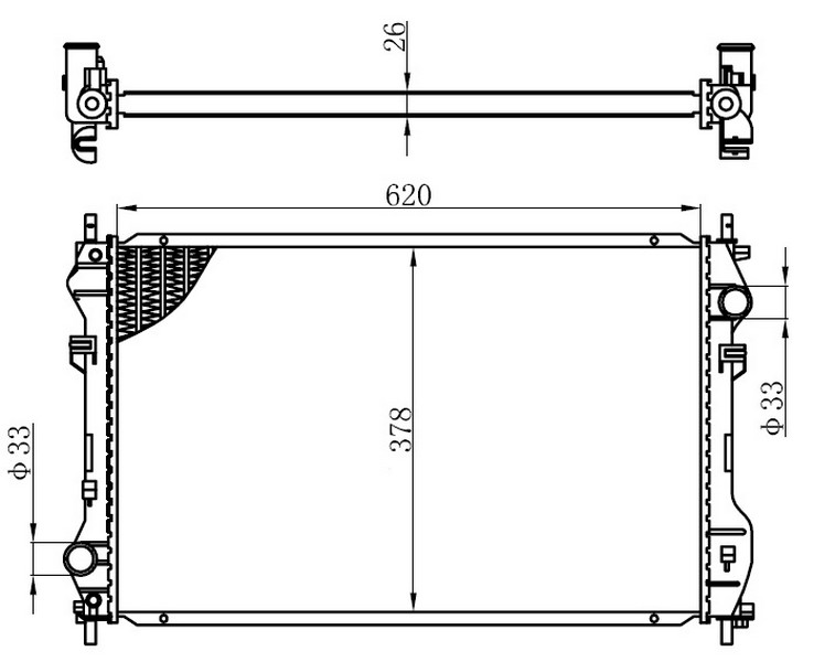 RADYATOR BRAKET TAKIM FOCUS BM 98>04