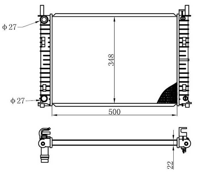 RADYATOR BRAKET TAKIM FOCUS BM 98>04