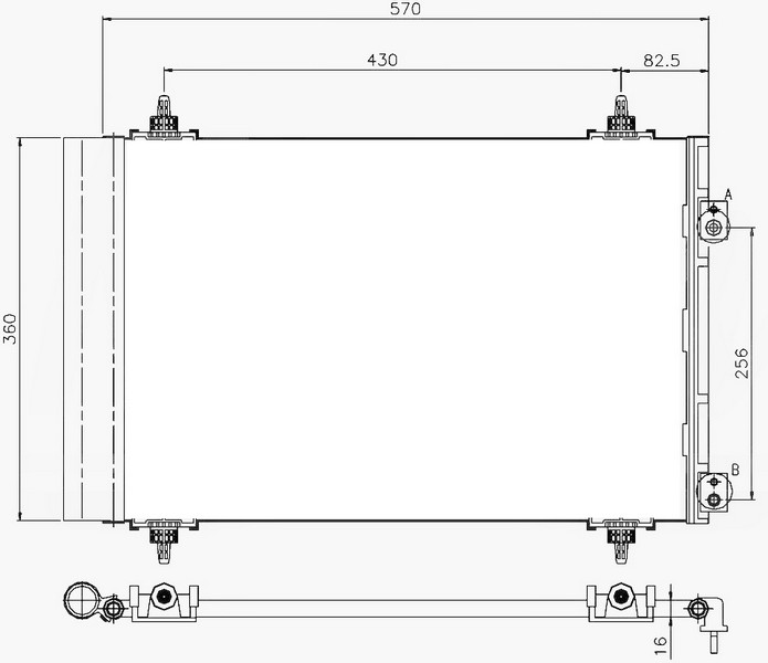 KLIMA RADYATORU C4-DS5-307-308-BER-PARTNERTEPE DV6