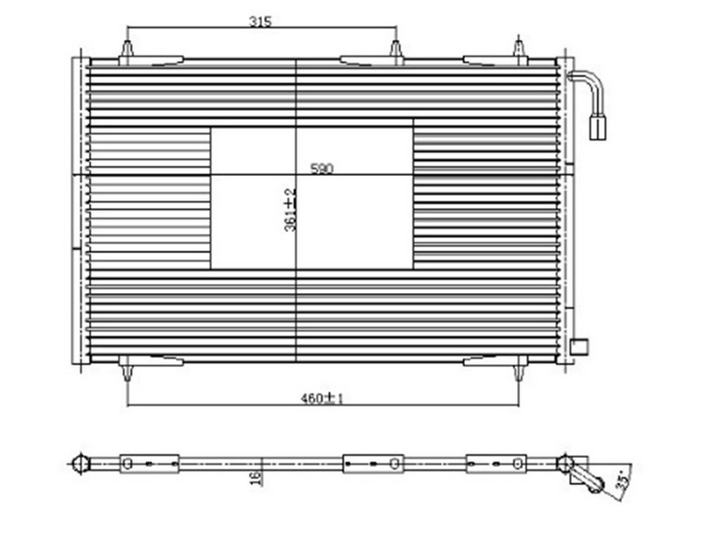 KLIMA RADYATORU 206-206+ 1.4HDI