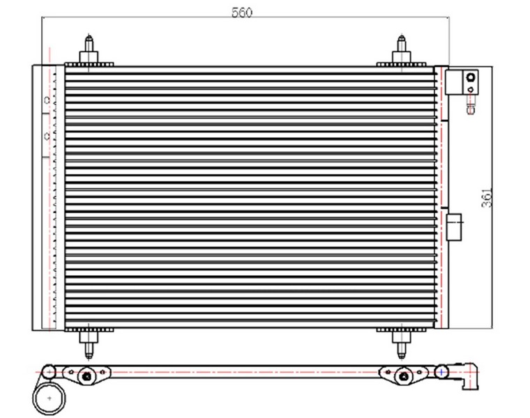 KLIMA RADYATORU PARTNER BERLINGO 1.9D DV6
