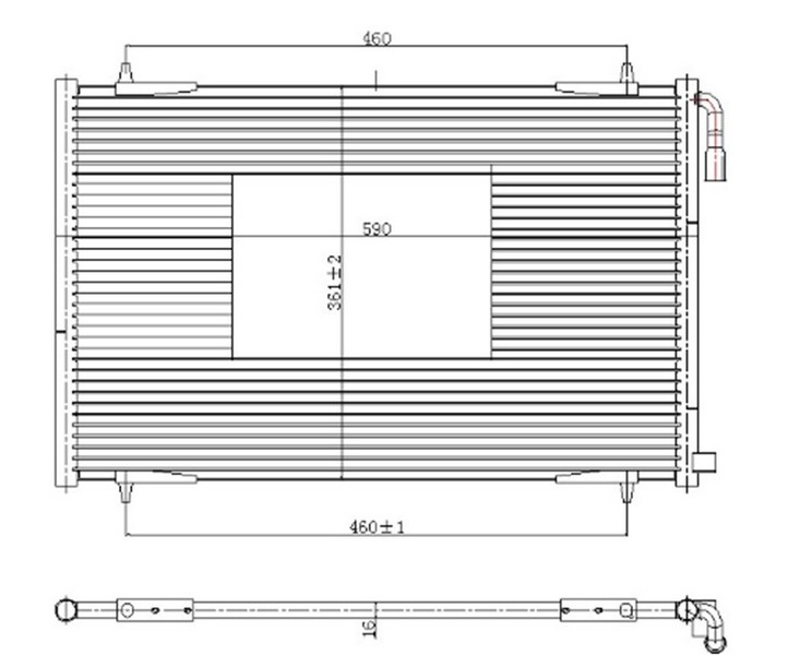 KLIMA RADYATORU P.206 1.4 VIDALI 98>10