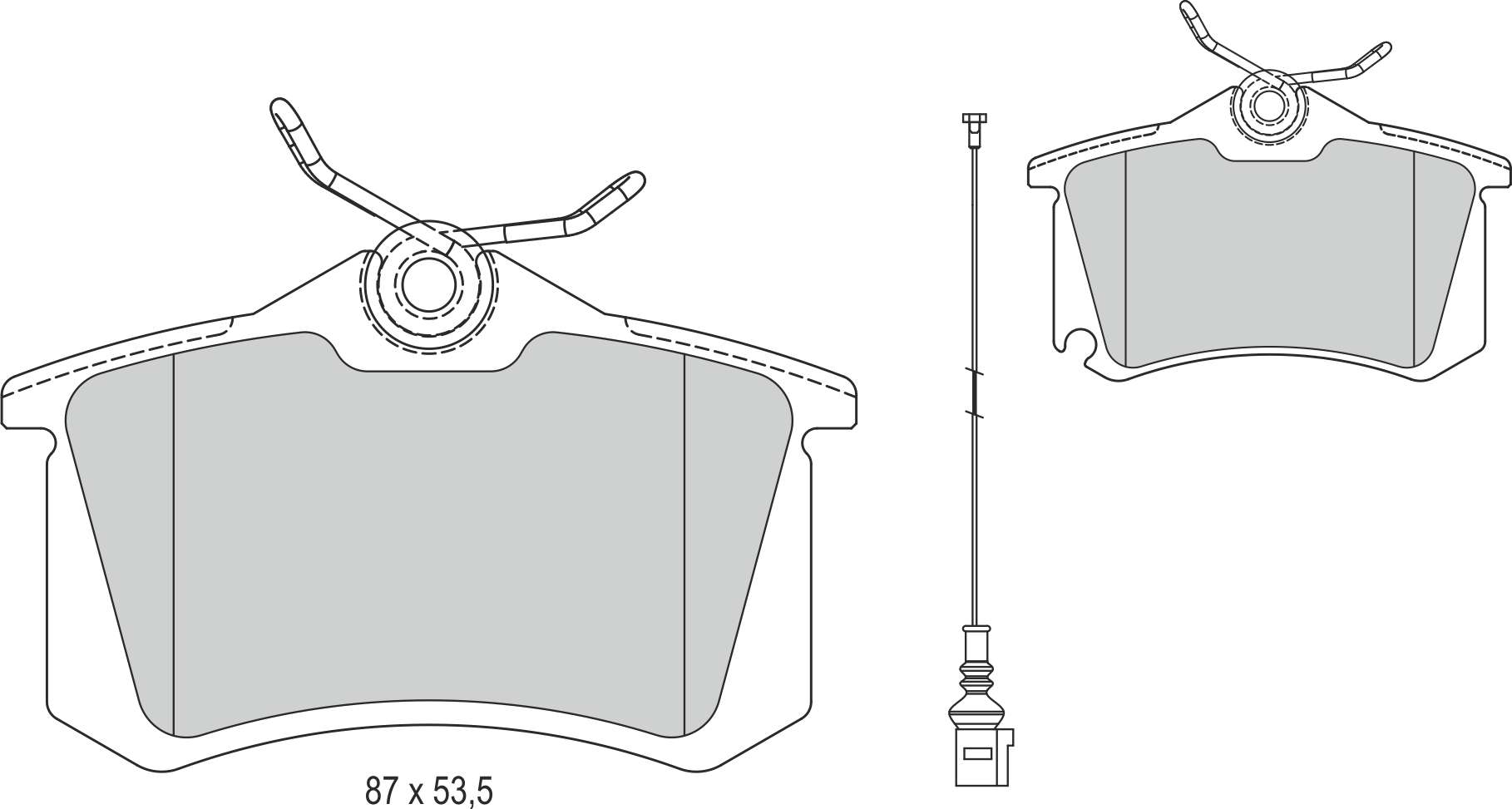 DISK BALATA ARKA FISLI (17mm KALINLIK)