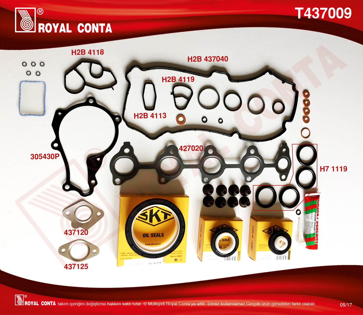TAKIM CONTA (SKT KECE) FIESTA/206/307/C3 1.4HDI