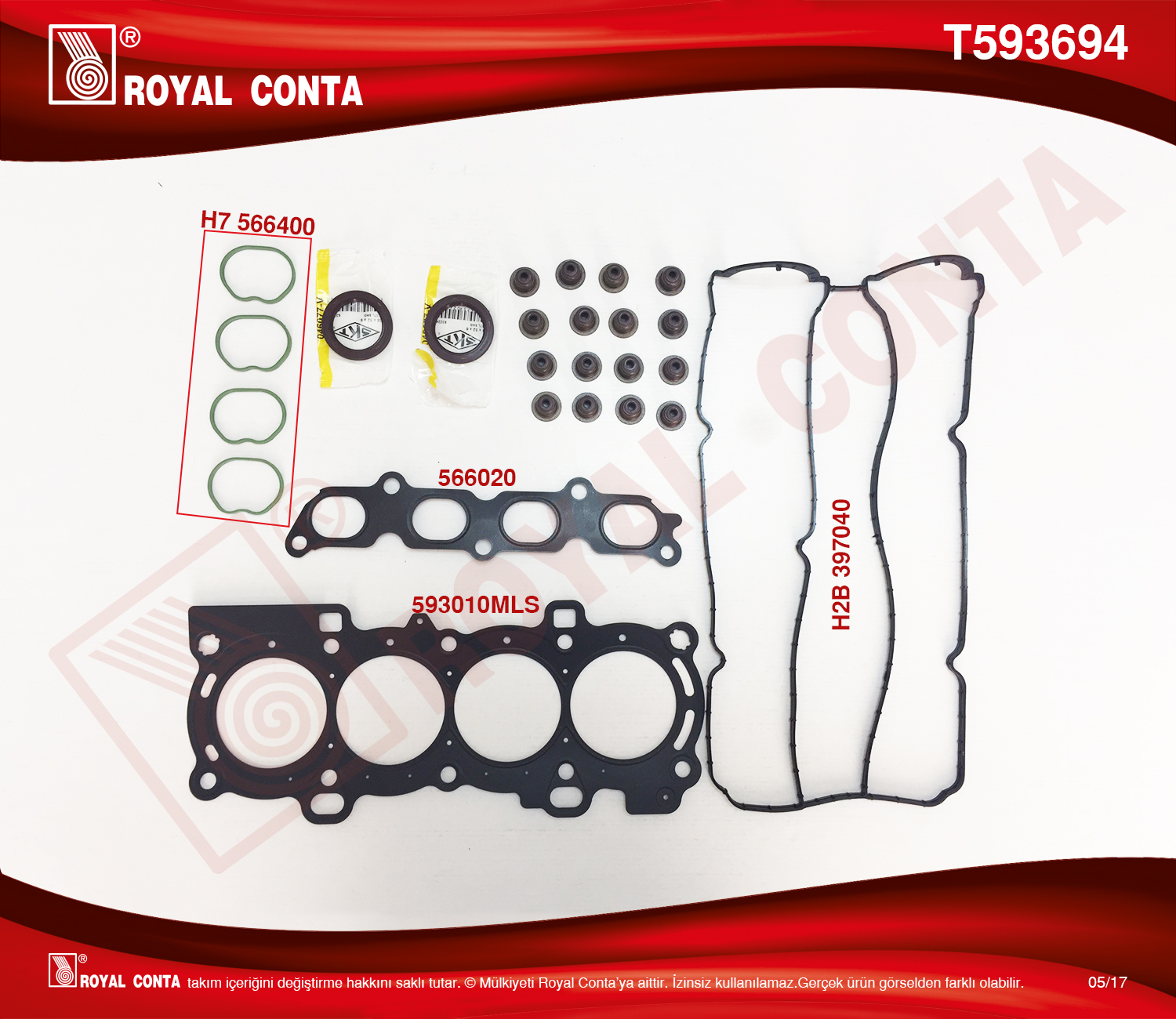 TAKIM CONTA UST FOCUS/C-MAX1,6 ZETEC(100 PS) 03