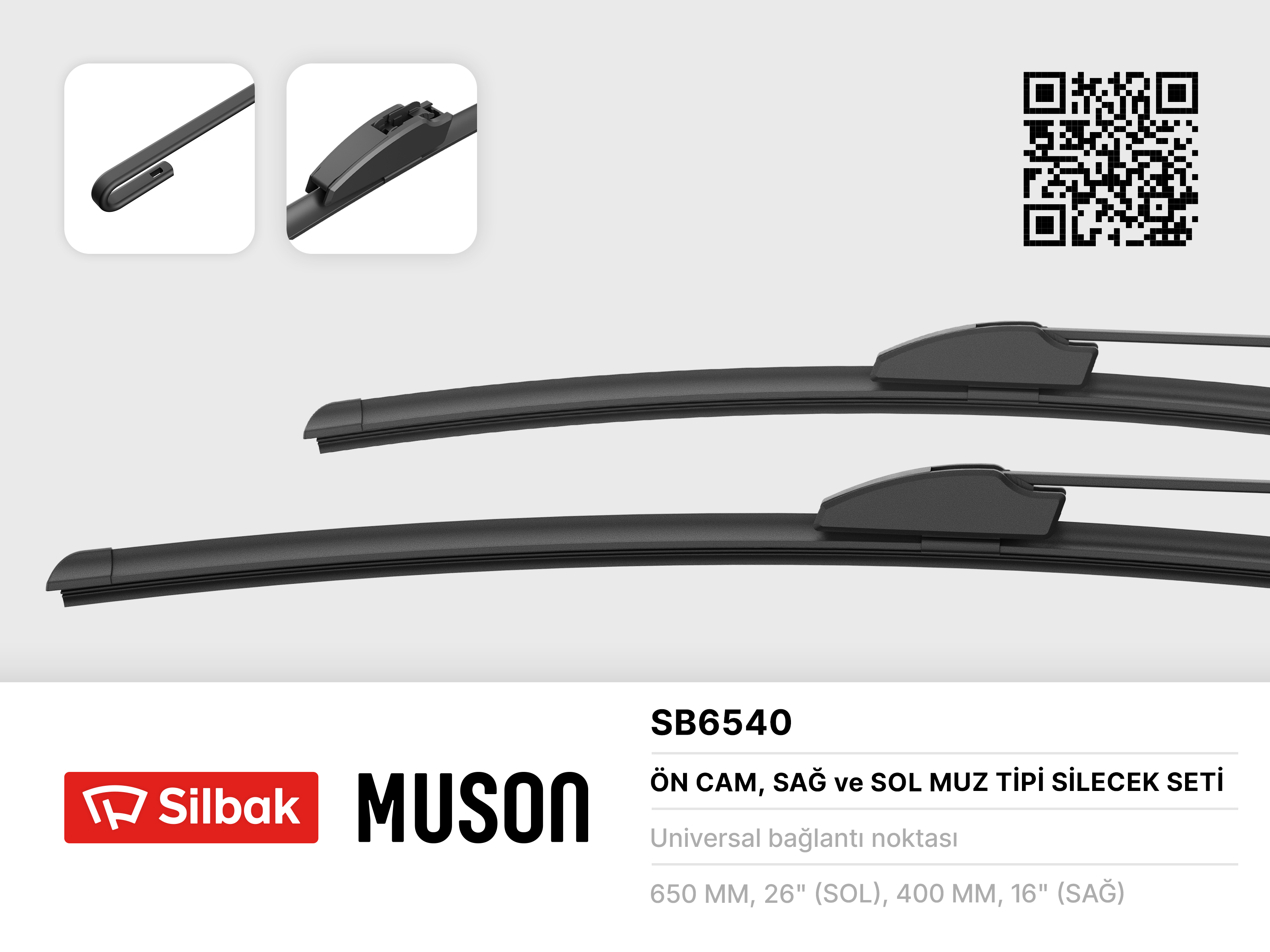 SILECEK SUPURGESI TAKIM  P.206  98>06 (650-400mm)