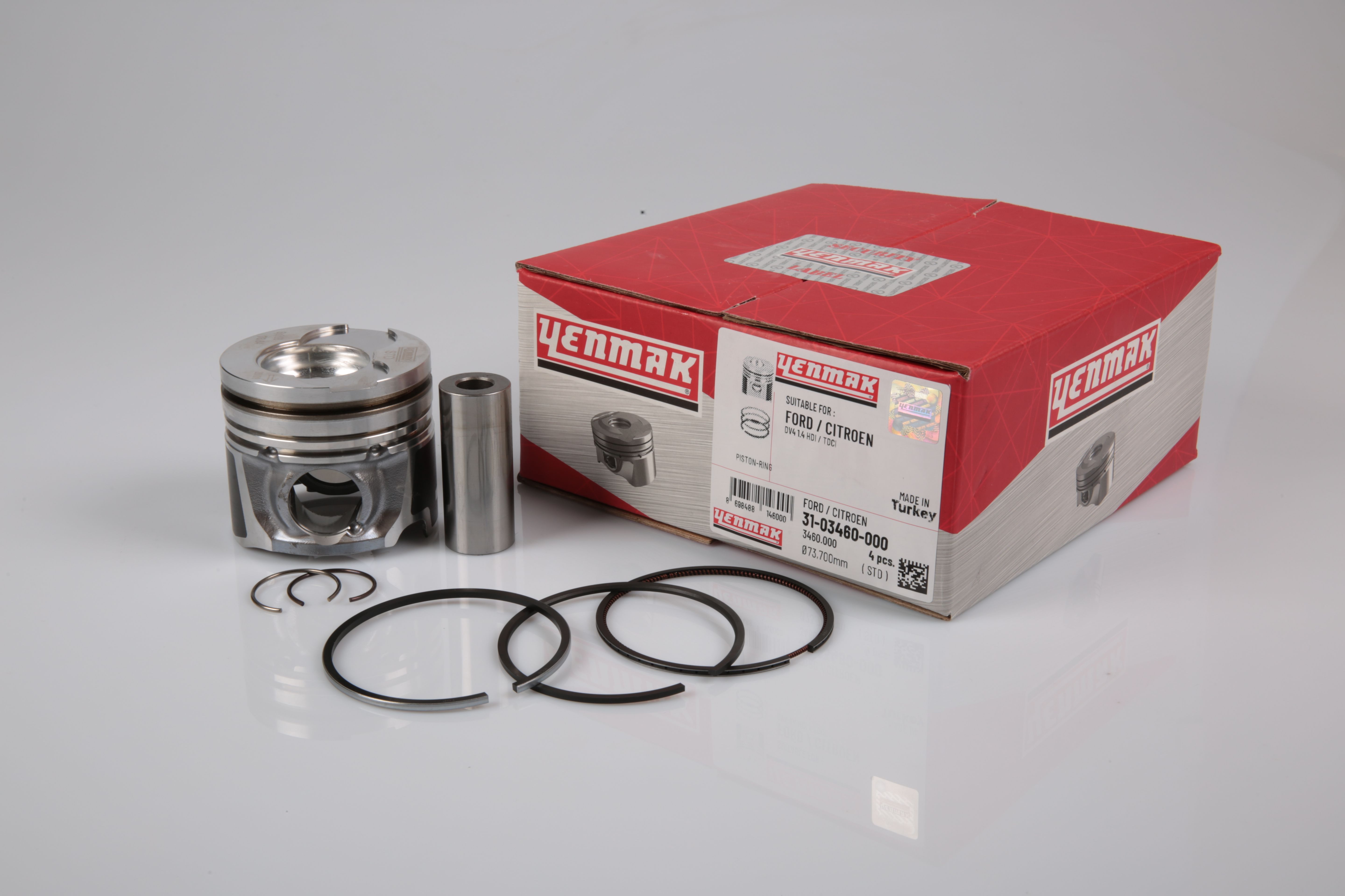 PISTON SEGMAN STD 73.70 mm FIESTA 1.4TDCI 02>