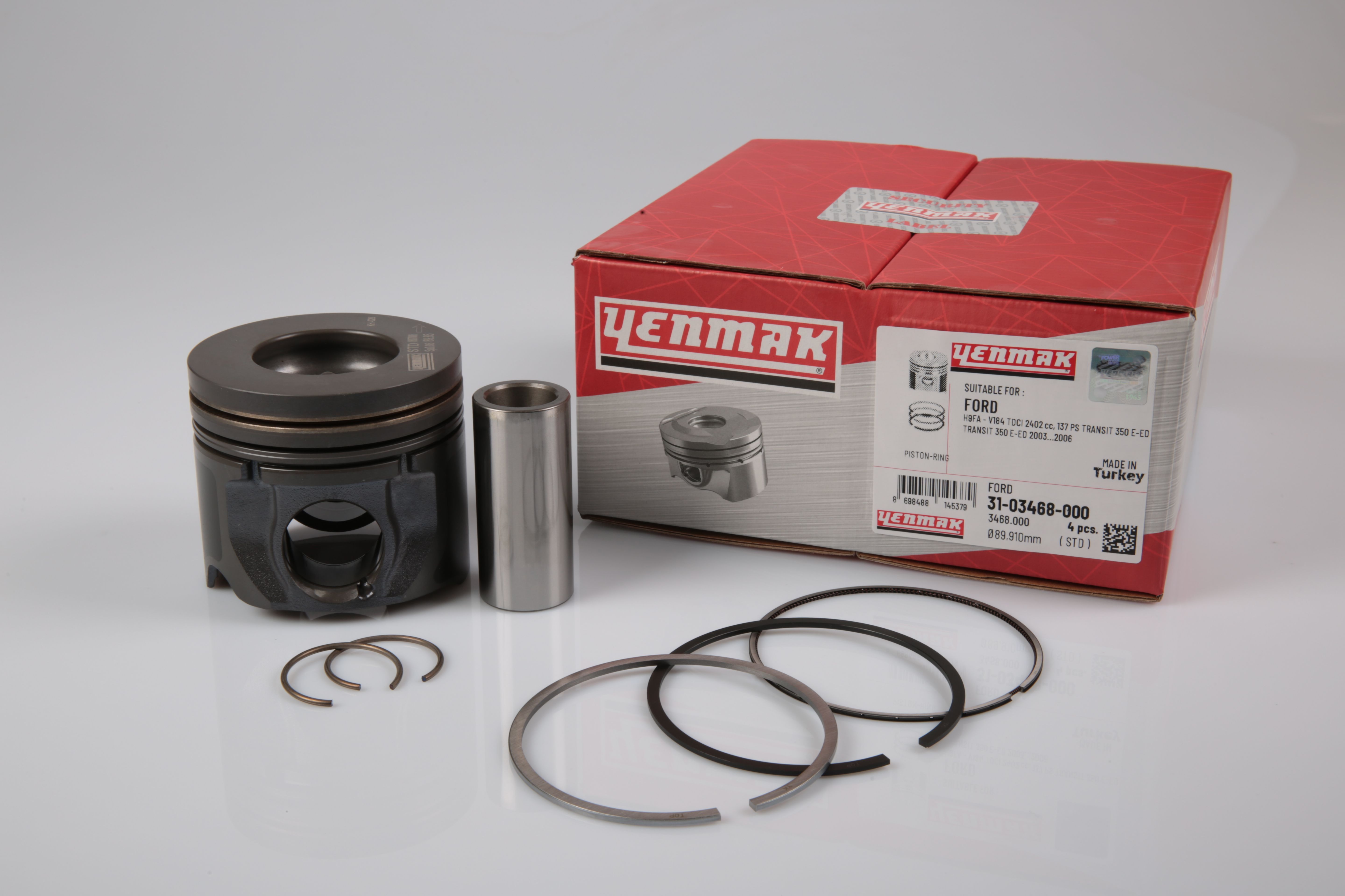 PISTON SEGMAN 89,91 mm TRANSIT V.184 130PS 04>